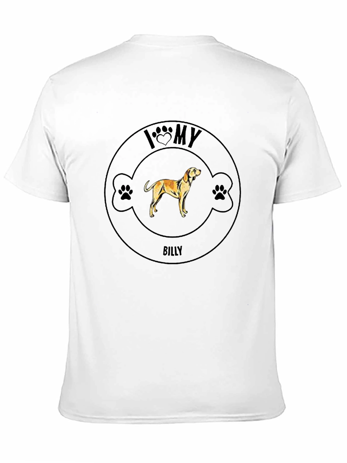 I Love My Dog T-Shirt - Billy Design