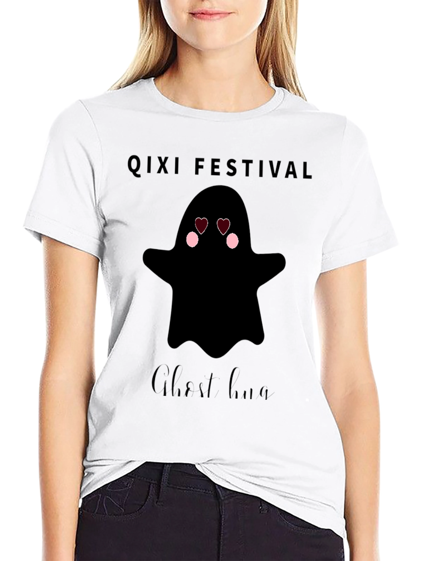 Qixi Festival Ghost Hug T-Shirt