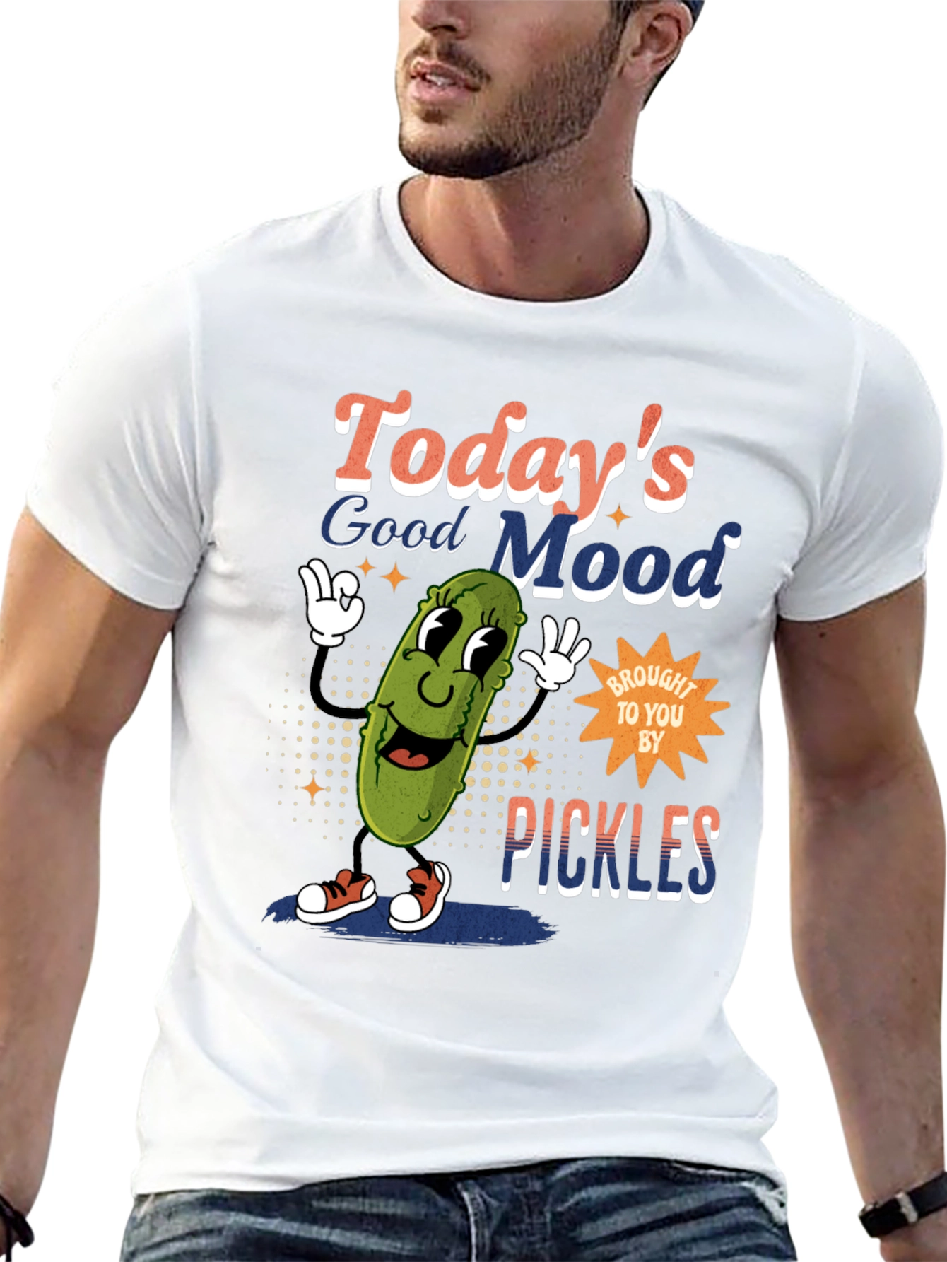 Funny Pickle Graphic T-Shirt - Todays Good Mood