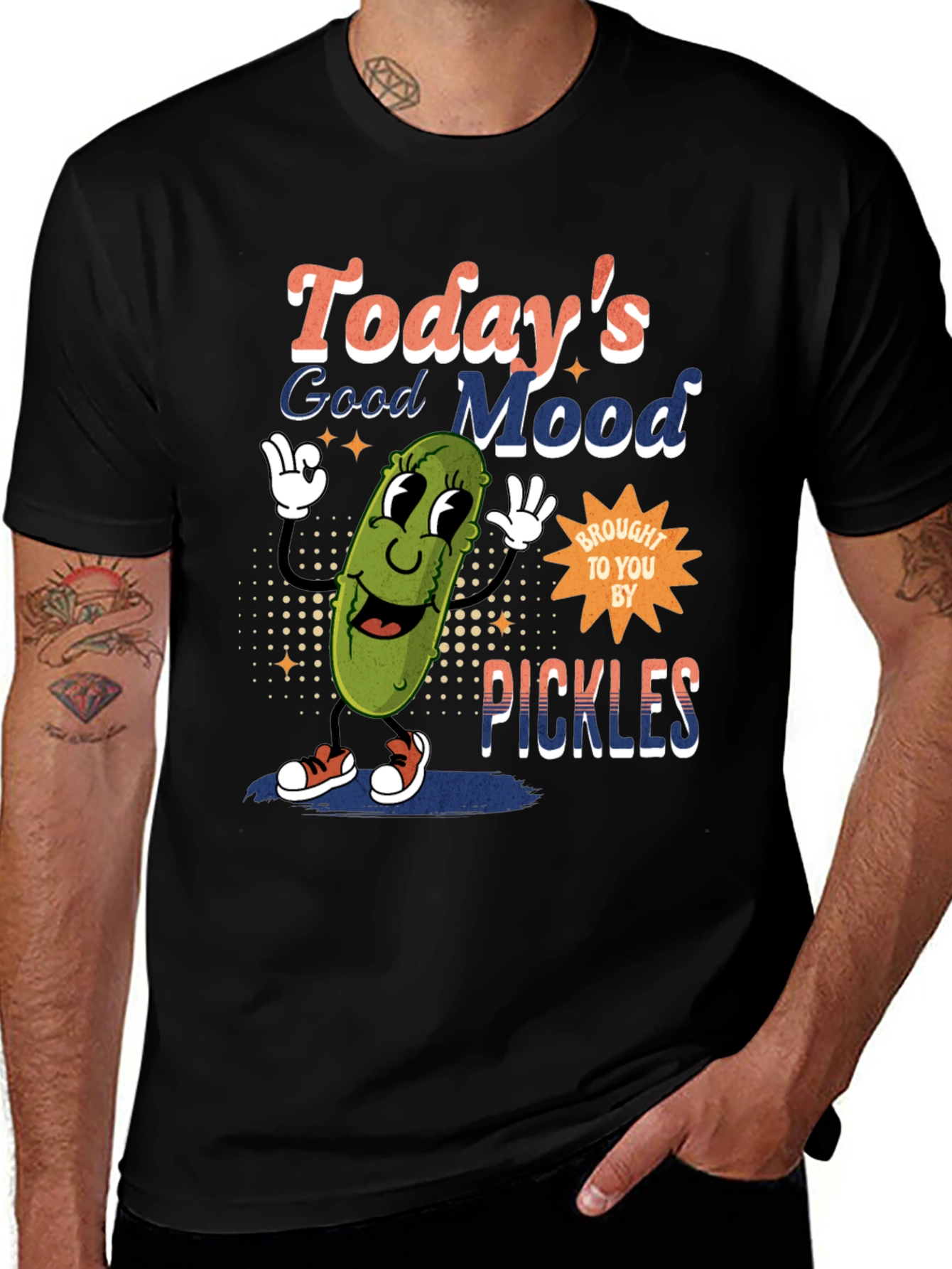 Funny Pickle Graphic T-Shirt - Todays Good Mood
