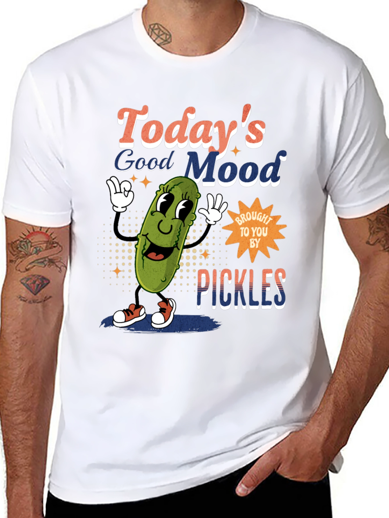 Funny Pickle Graphic T-Shirt - Todays Good Mood
