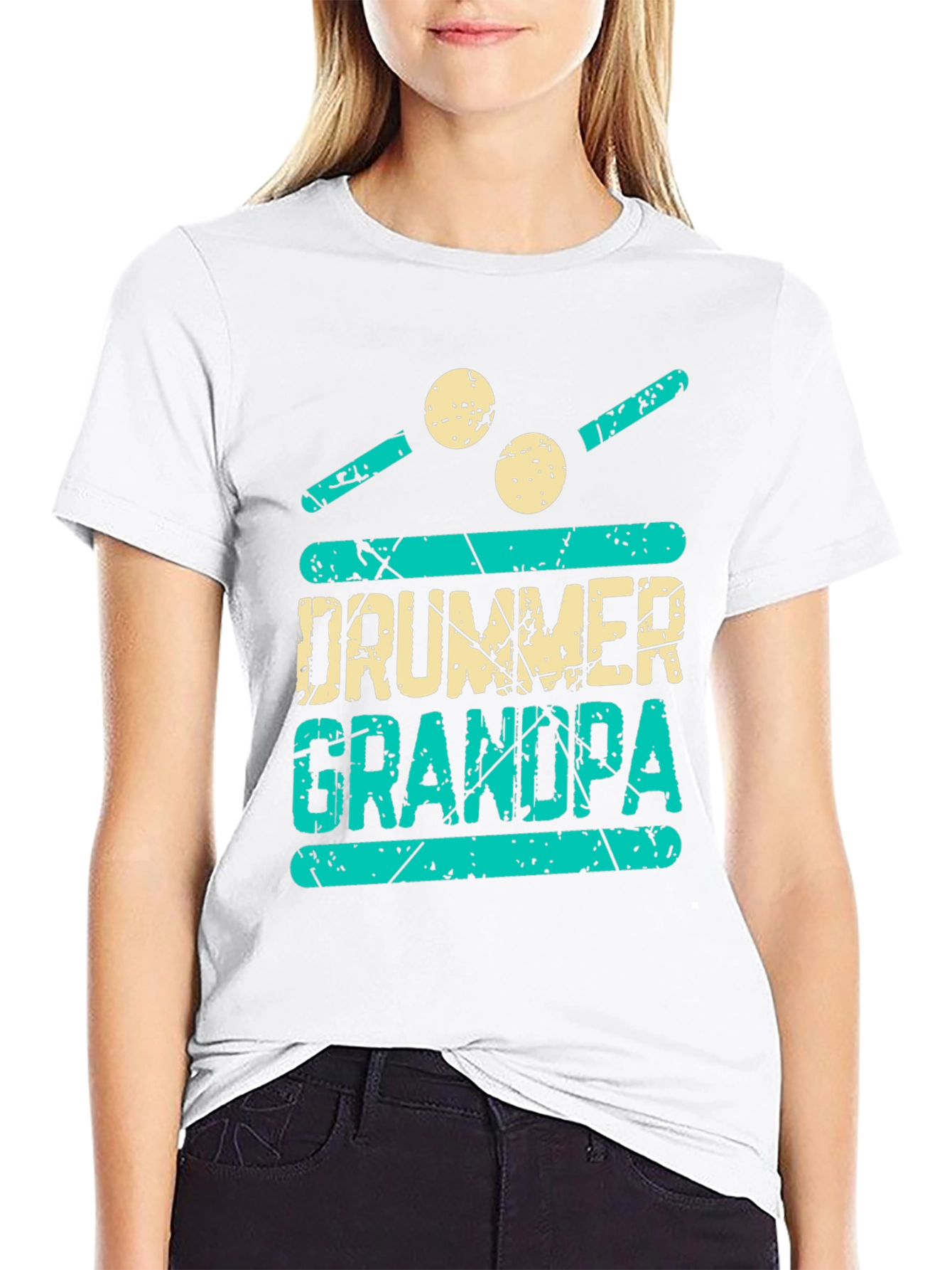 Drummer Grandpa Graphic Tee
