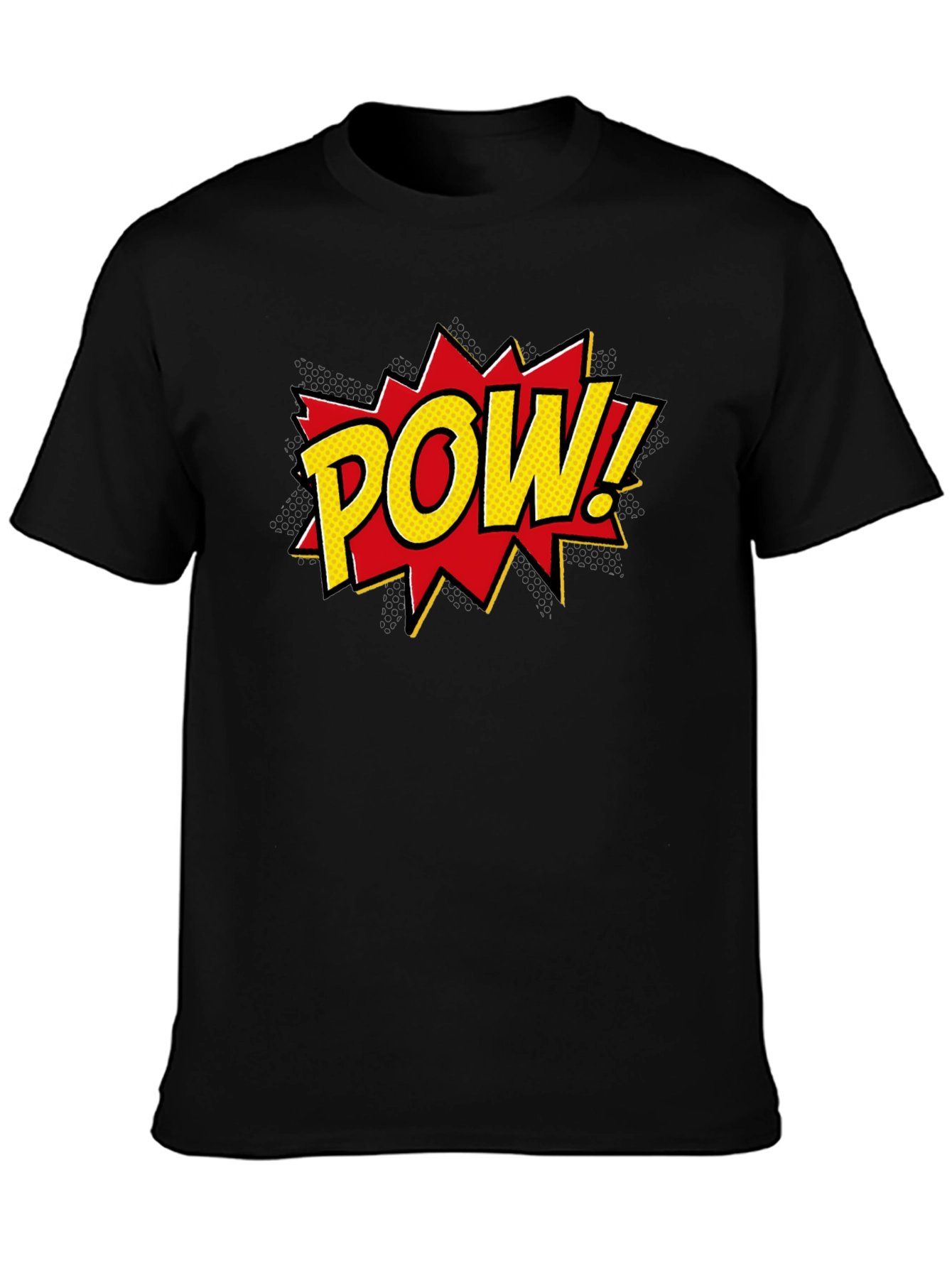 Comic POW! Graphic Tee - Stylish Black T-Shirt
