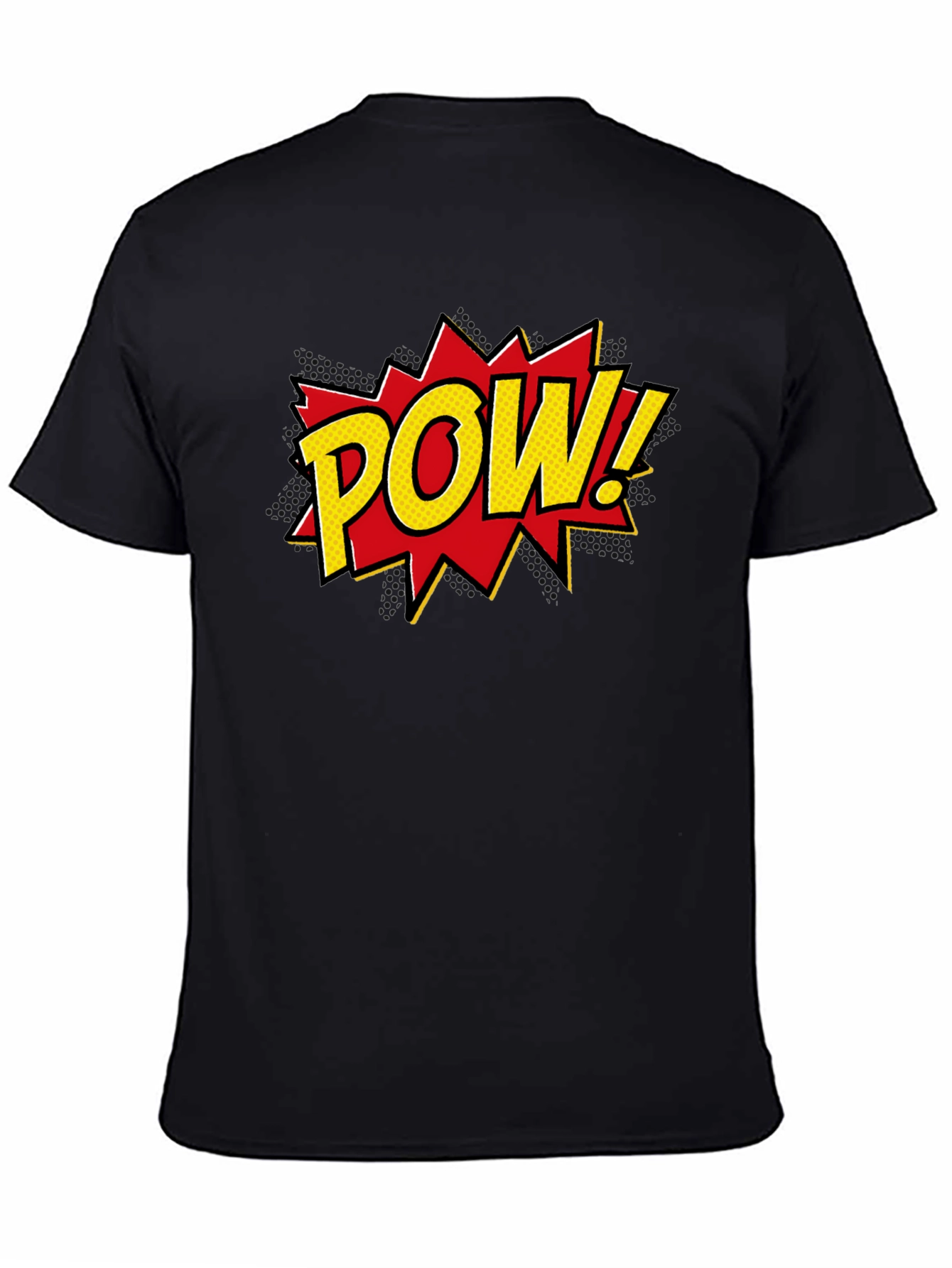 Comic POW! Graphic Tee - Stylish Black T-Shirt