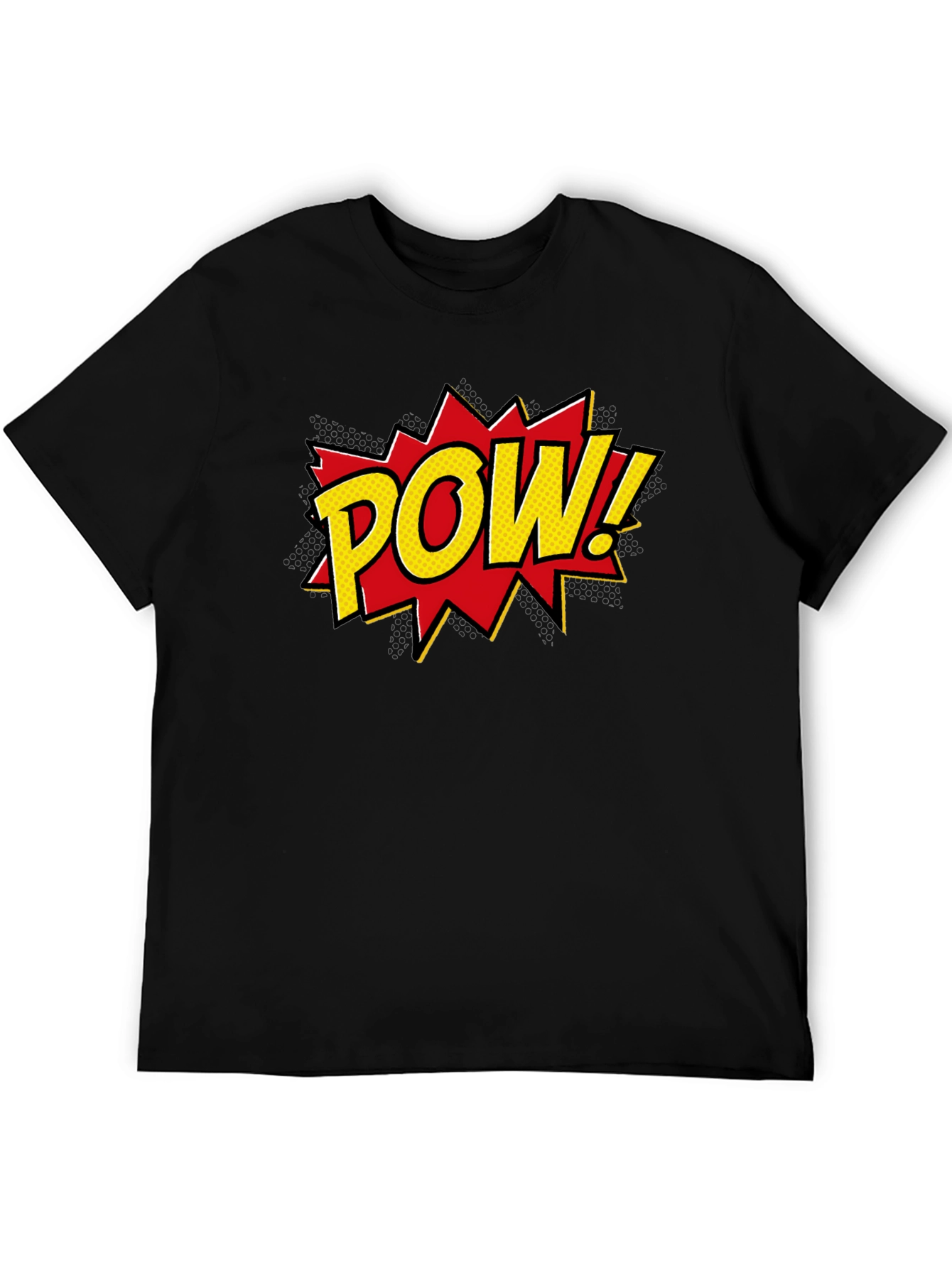 Comic POW! Graphic Tee - Stylish Black T-Shirt