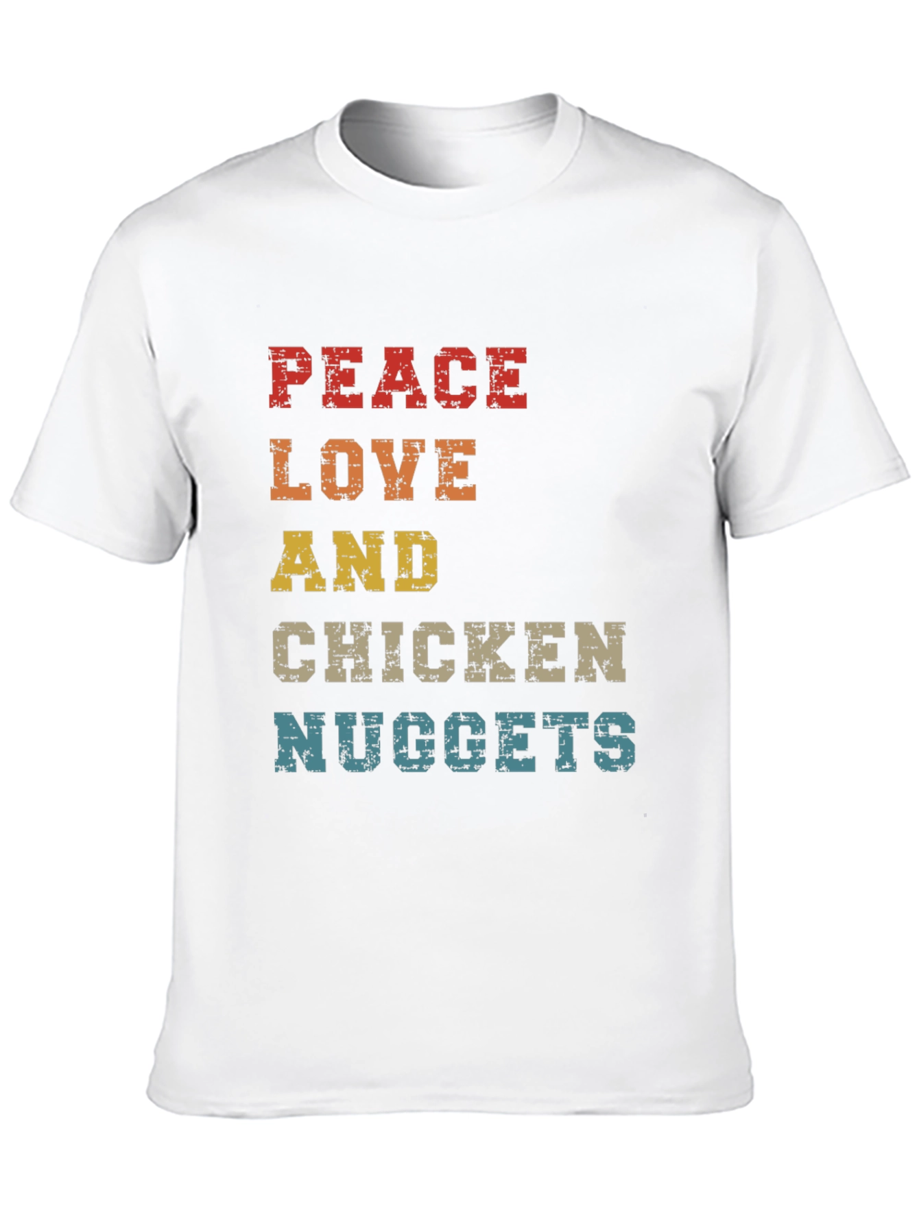 Peace Love & Chicken Nuggets Graphic Tee