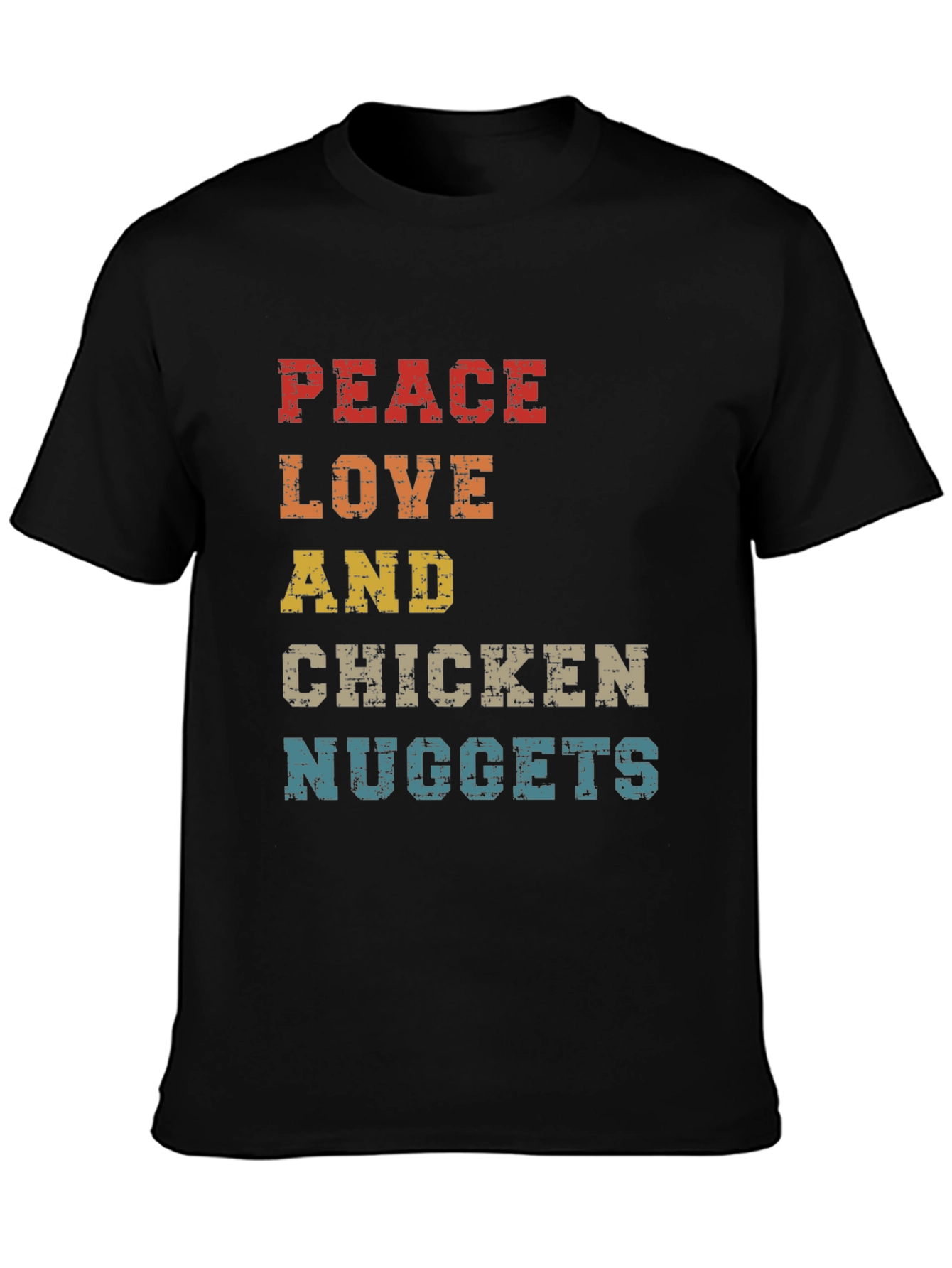 Peace Love & Chicken Nuggets Graphic Tee