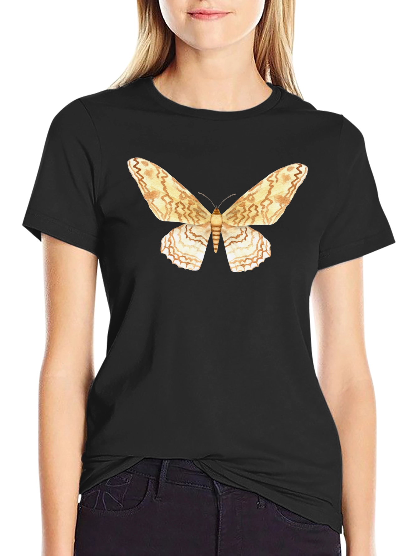 Moth Graphic T-Shirt - Stylish Nature Tee