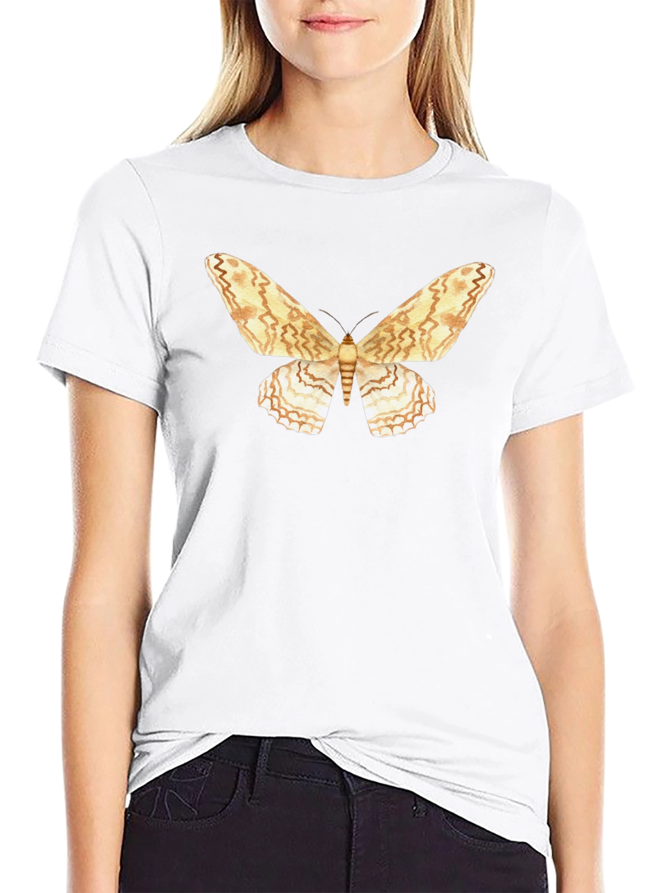Moth Graphic T-Shirt - Stylish Nature Tee