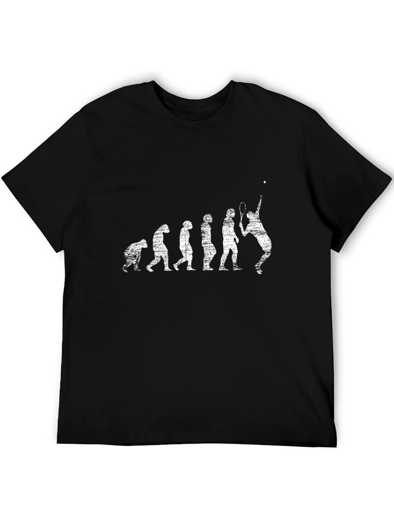 Tennis Evolution Graphic Tee - Black