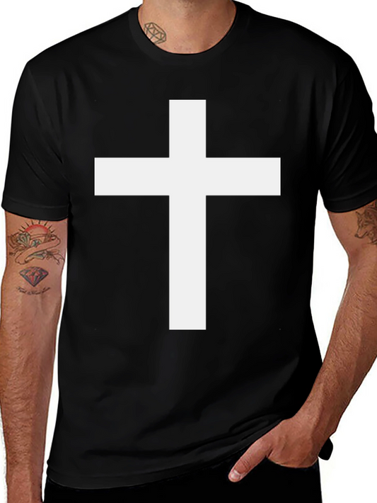 Simple Cross Graphic T-Shirt - Unisex