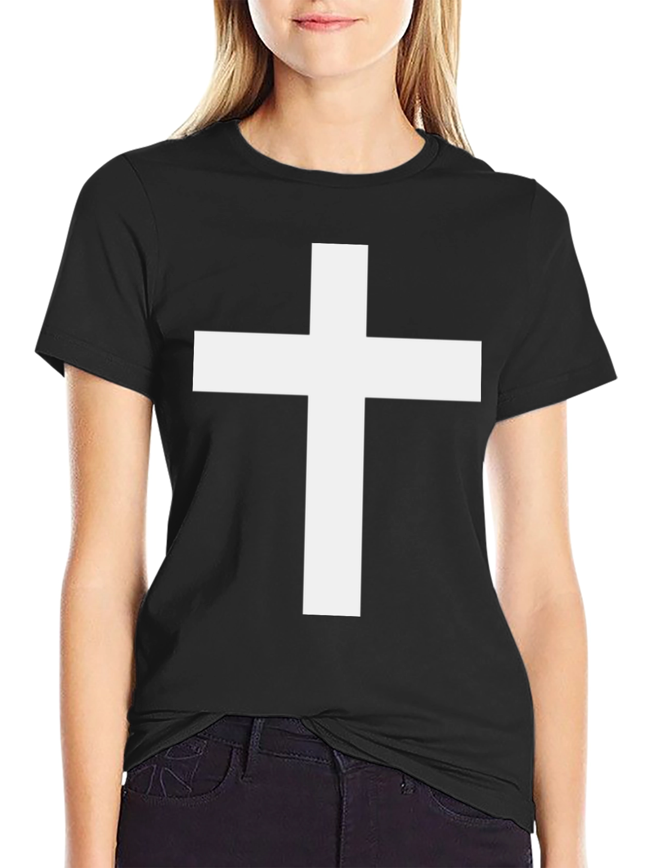 Simple Cross Graphic T-Shirt - Unisex