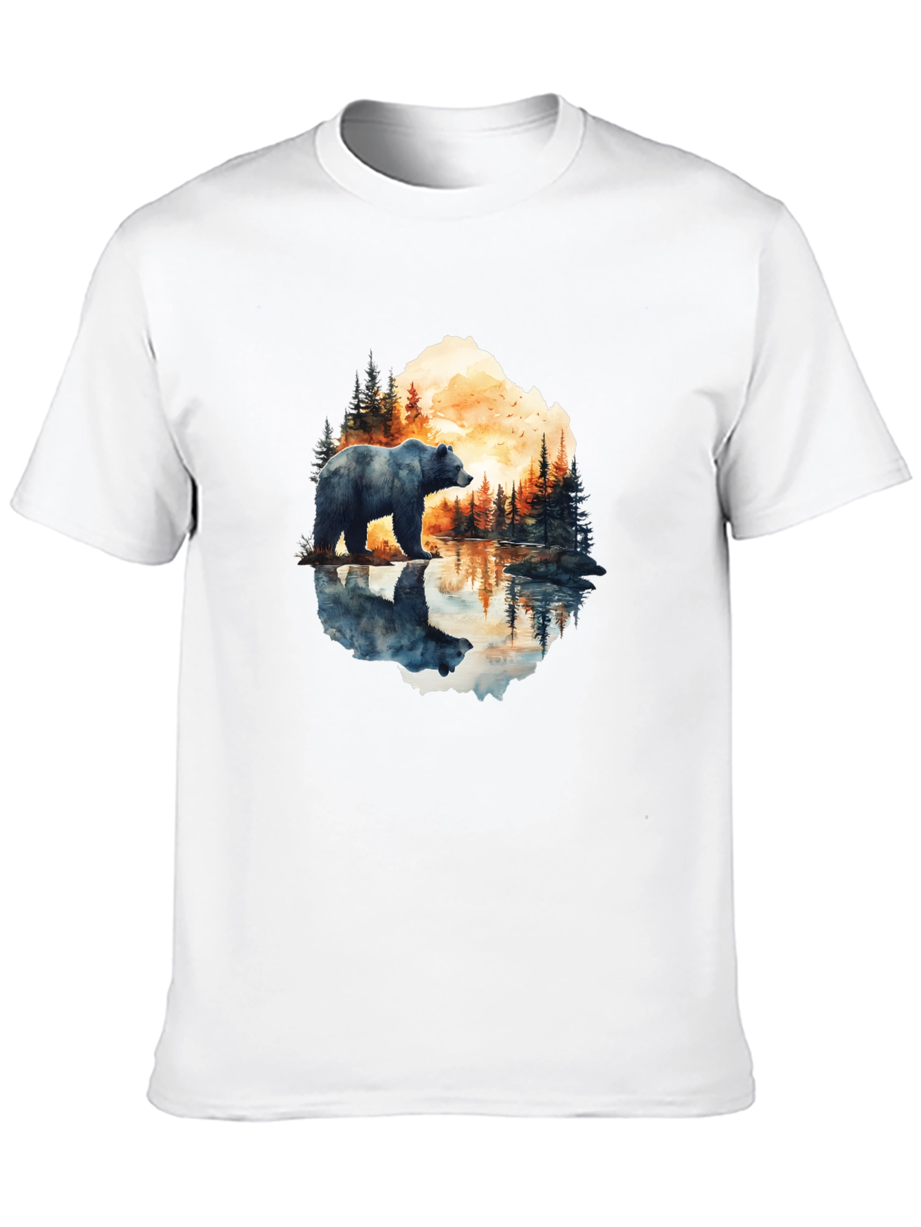 Bear Reflection Graphic Tee