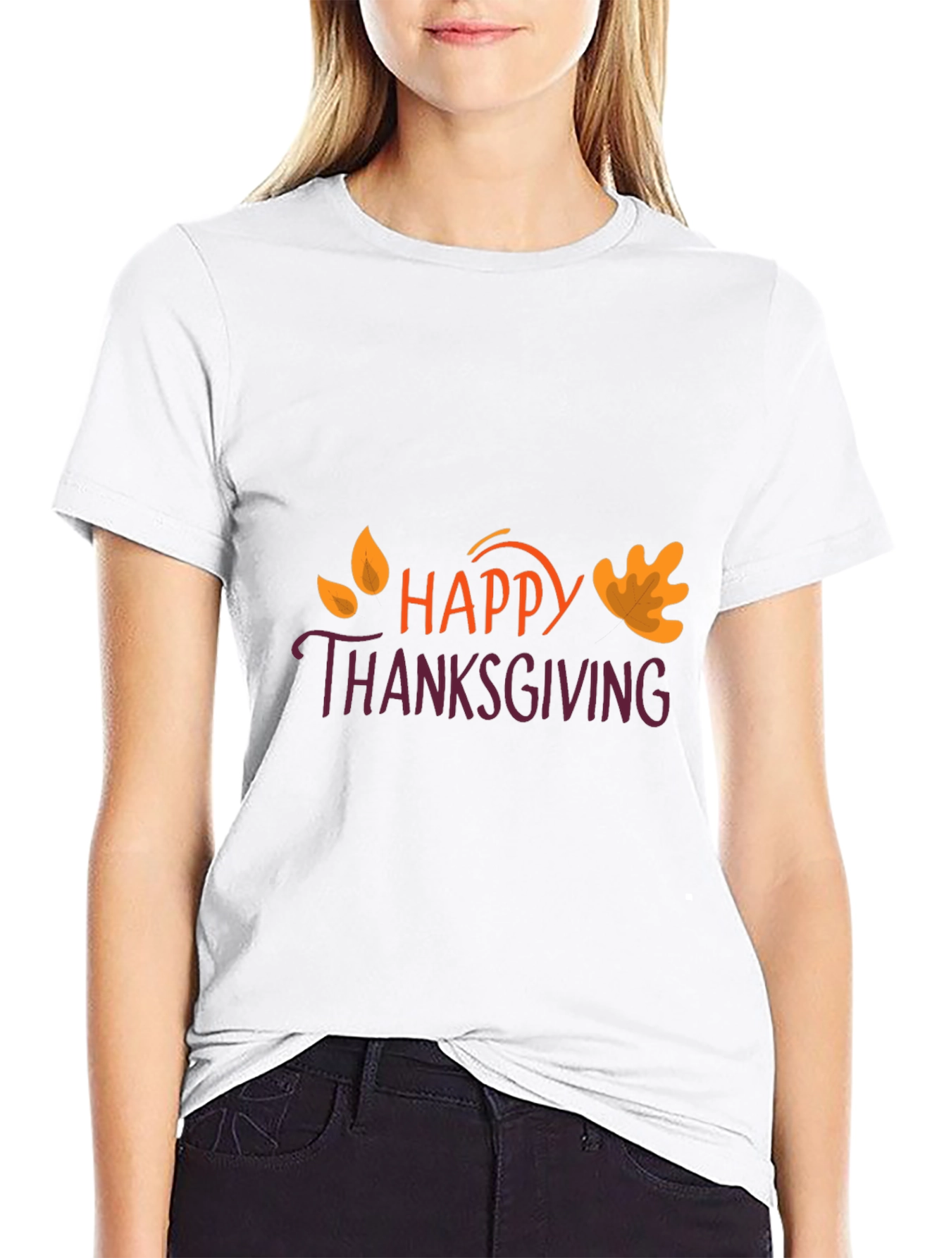 Happy Thanksgiving Graphic Tee - Holiday Apparel