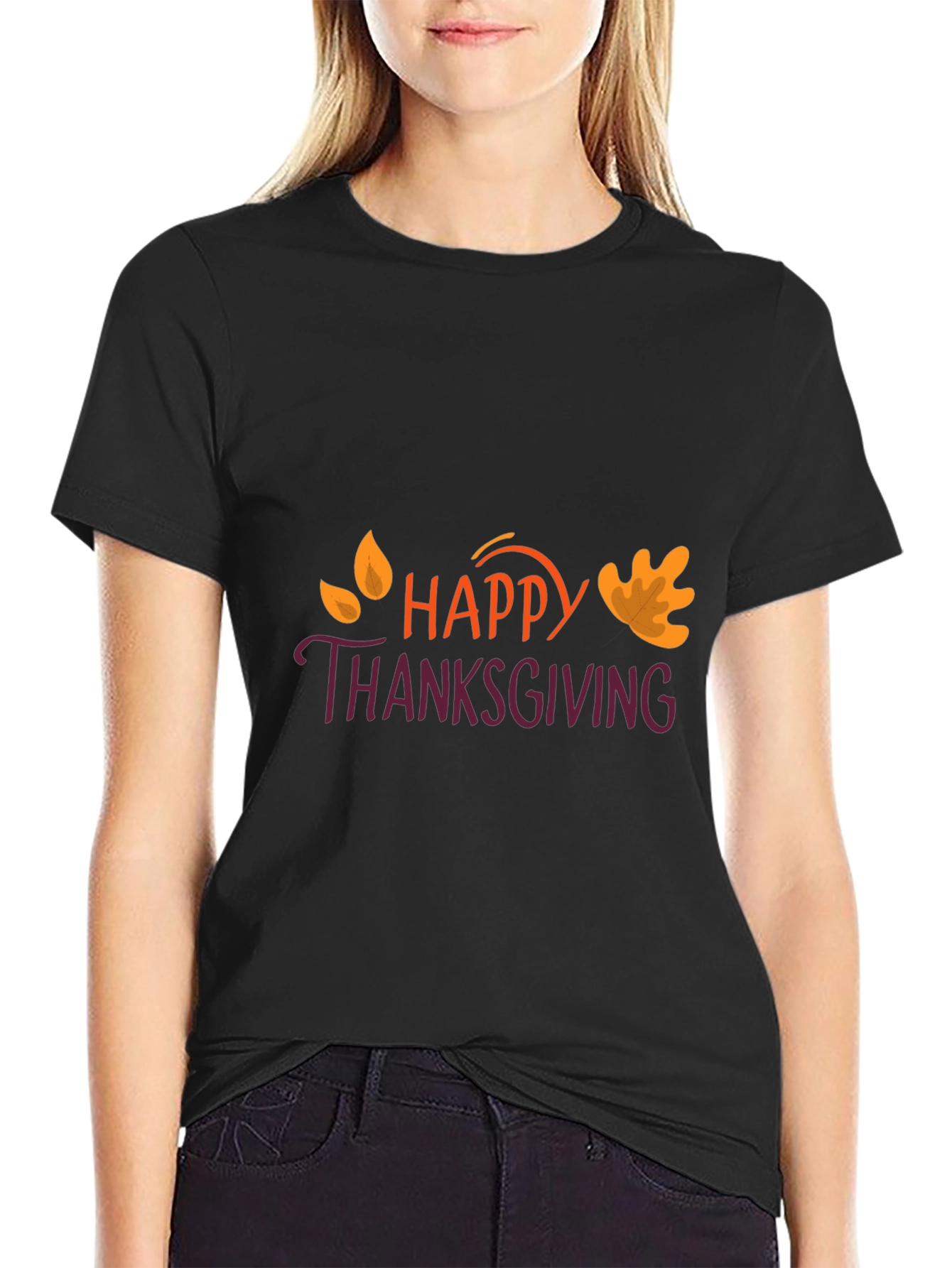 Happy Thanksgiving Graphic Tee - Holiday Apparel