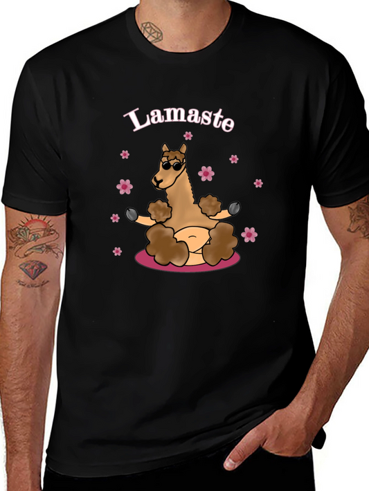 Lamaste Yoga Llama Graphic T-Shirt