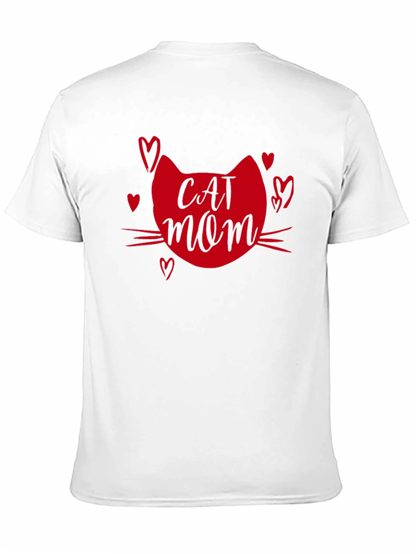 Cat Mom T-Shirt - Heart Graphic Tee