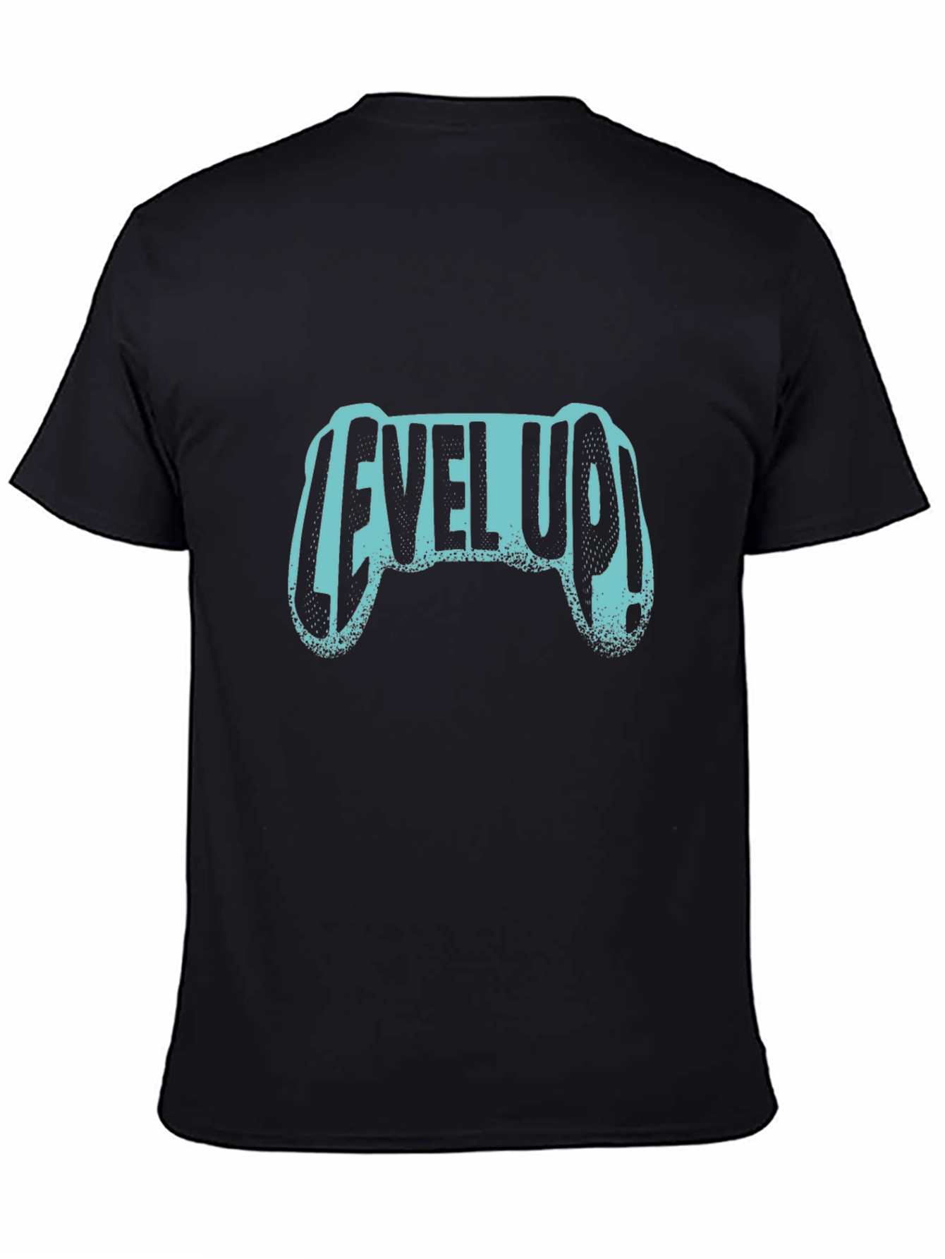 Level Up Gaming Controller Black T-Shirt