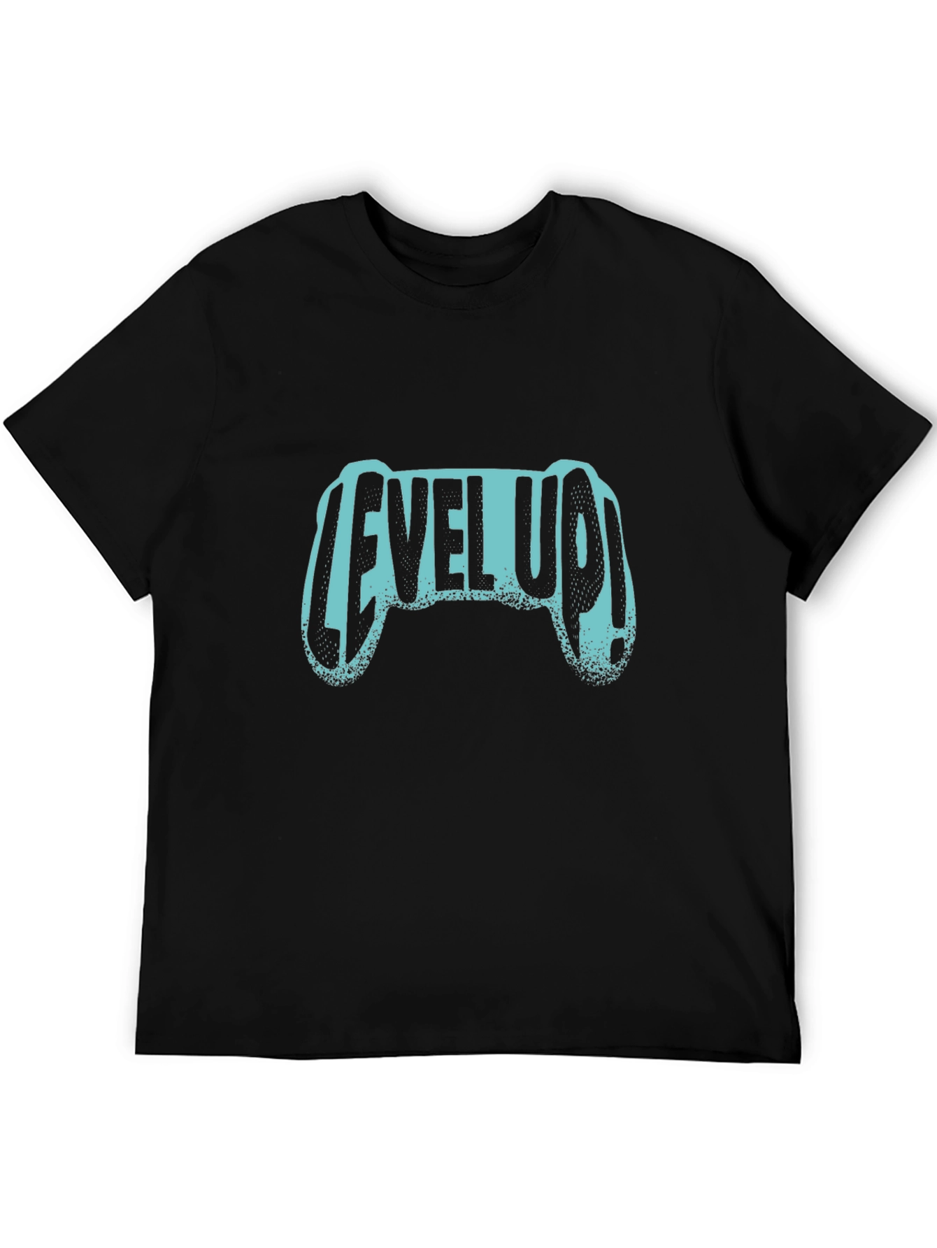 Level Up Gaming Controller Black T-Shirt
