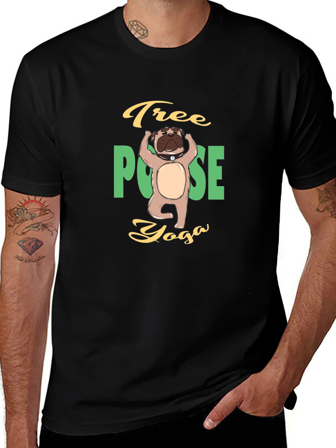 Yoga Dog T-Shirt - Tree Pose Yoga