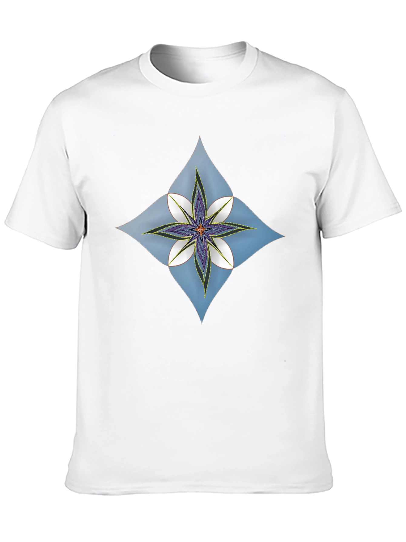 Floral Diamond Black T-Shirt
