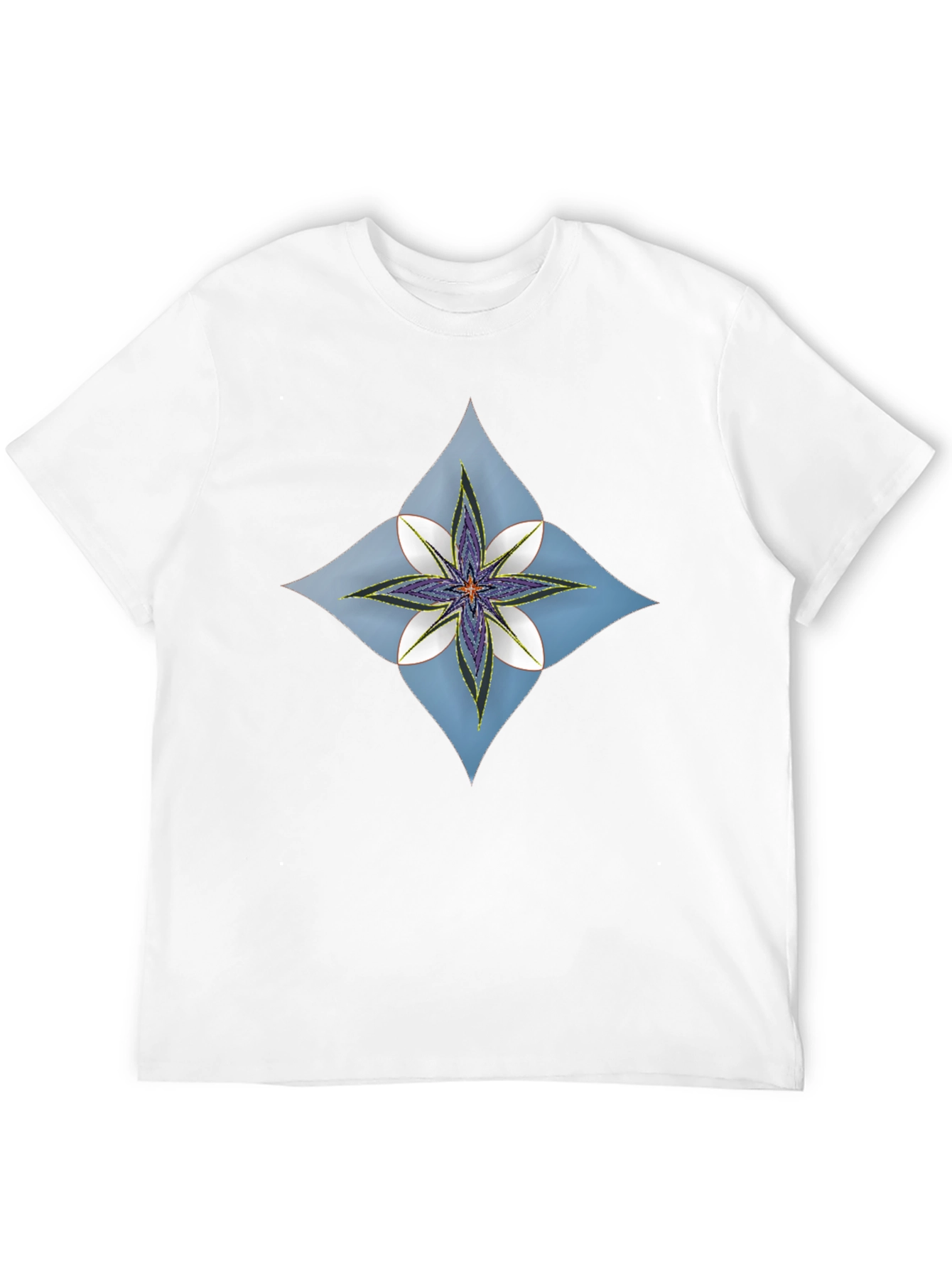 Floral Diamond Black T-Shirt