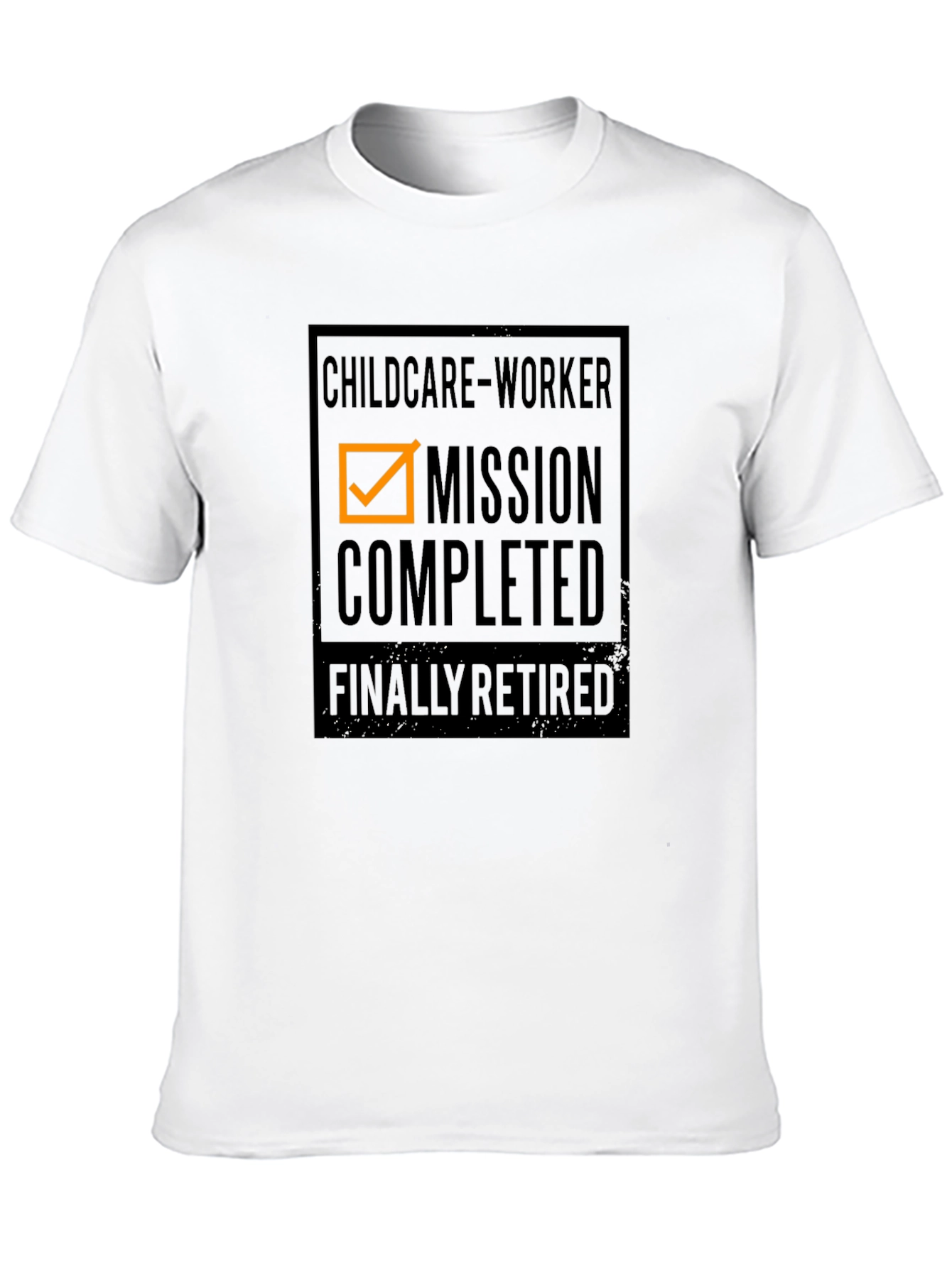 Childcare Worker Mission Completed Retirement Tee