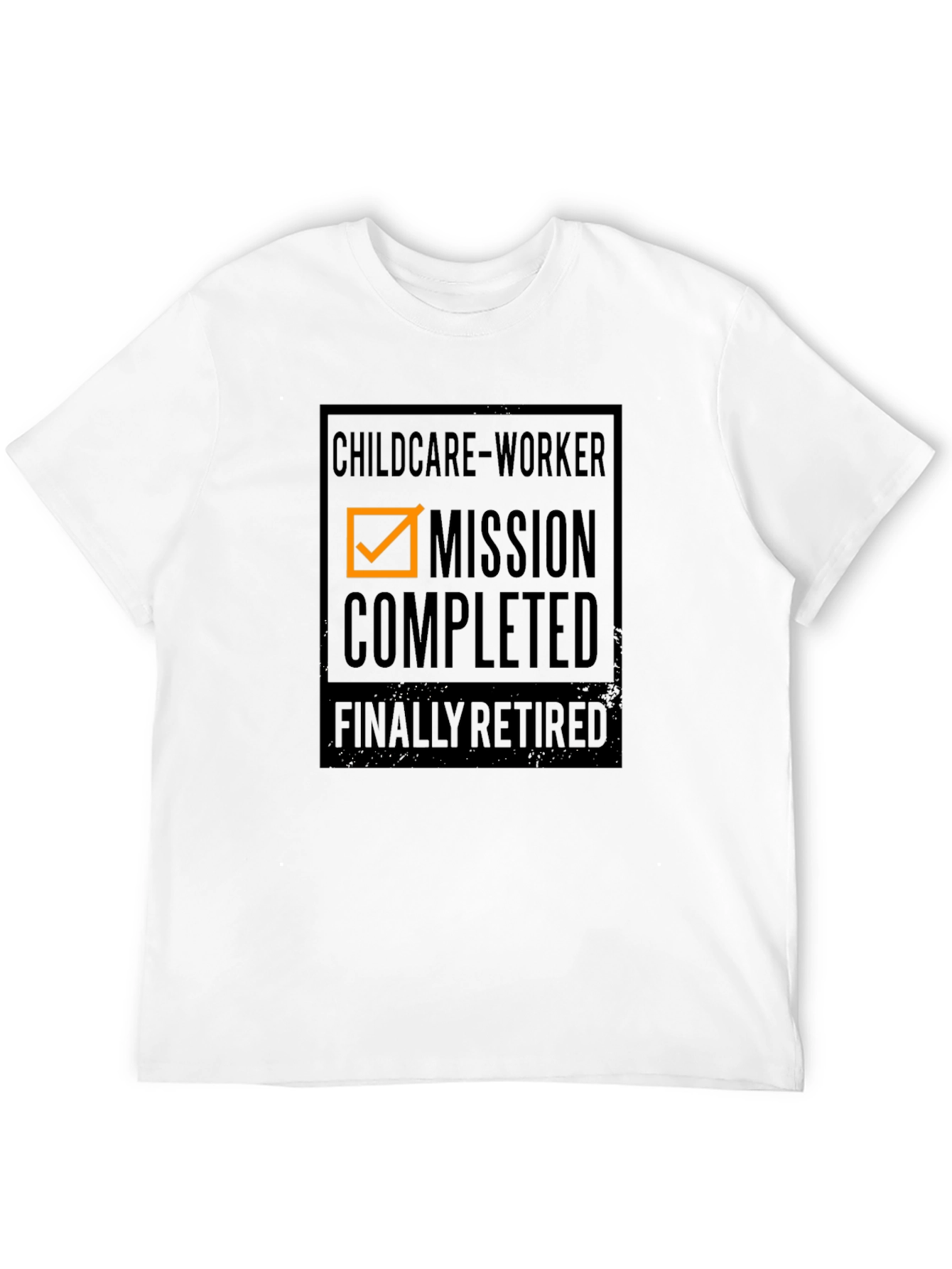 Childcare Worker Mission Completed Retirement Tee