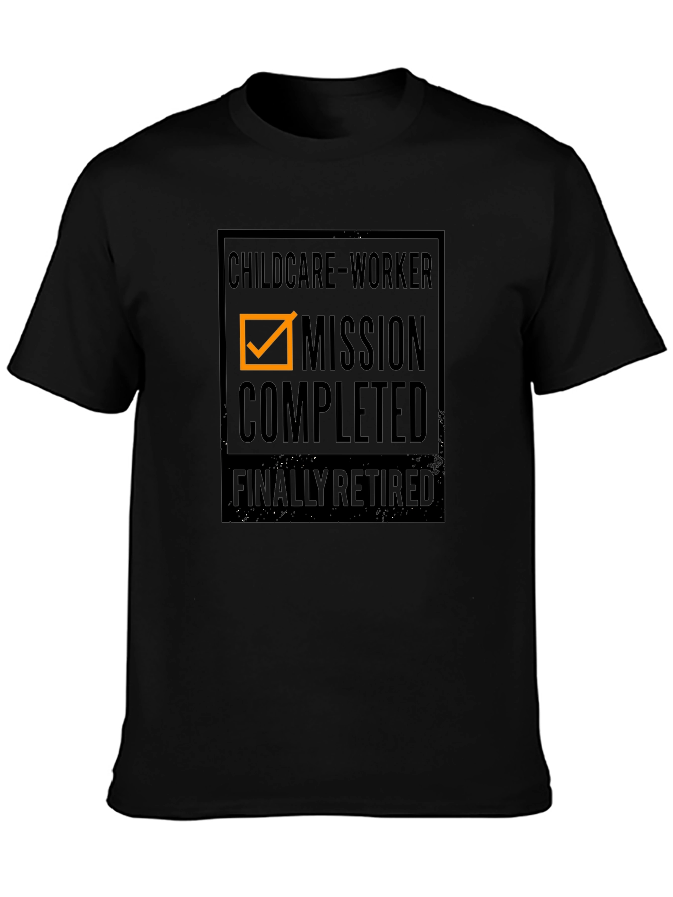 Childcare Worker Mission Completed Retirement Tee