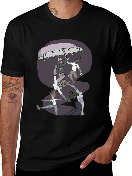 Artistic Graphic Print T-Shirt - Unique Design