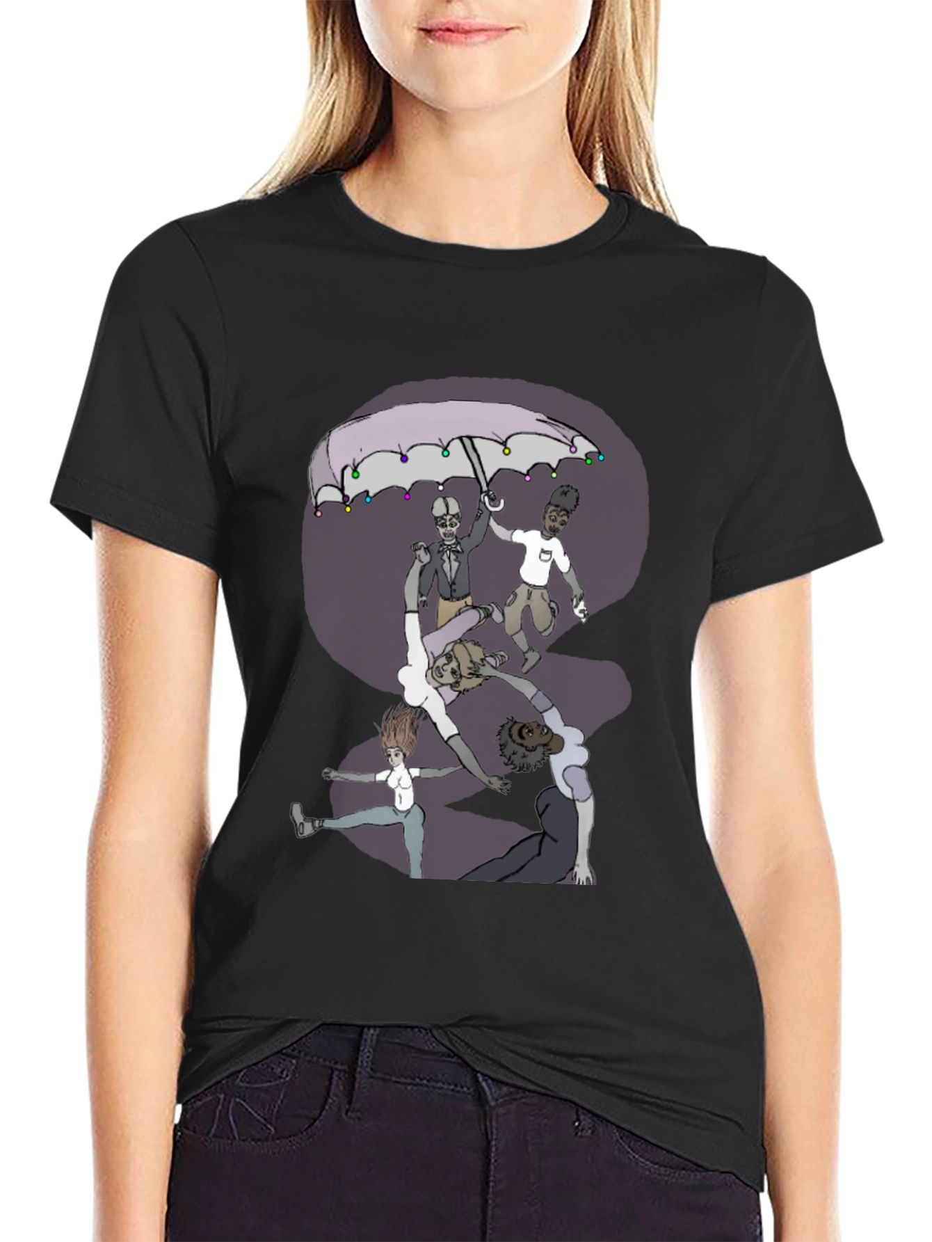 Artistic Graphic Print T-Shirt - Unique Design