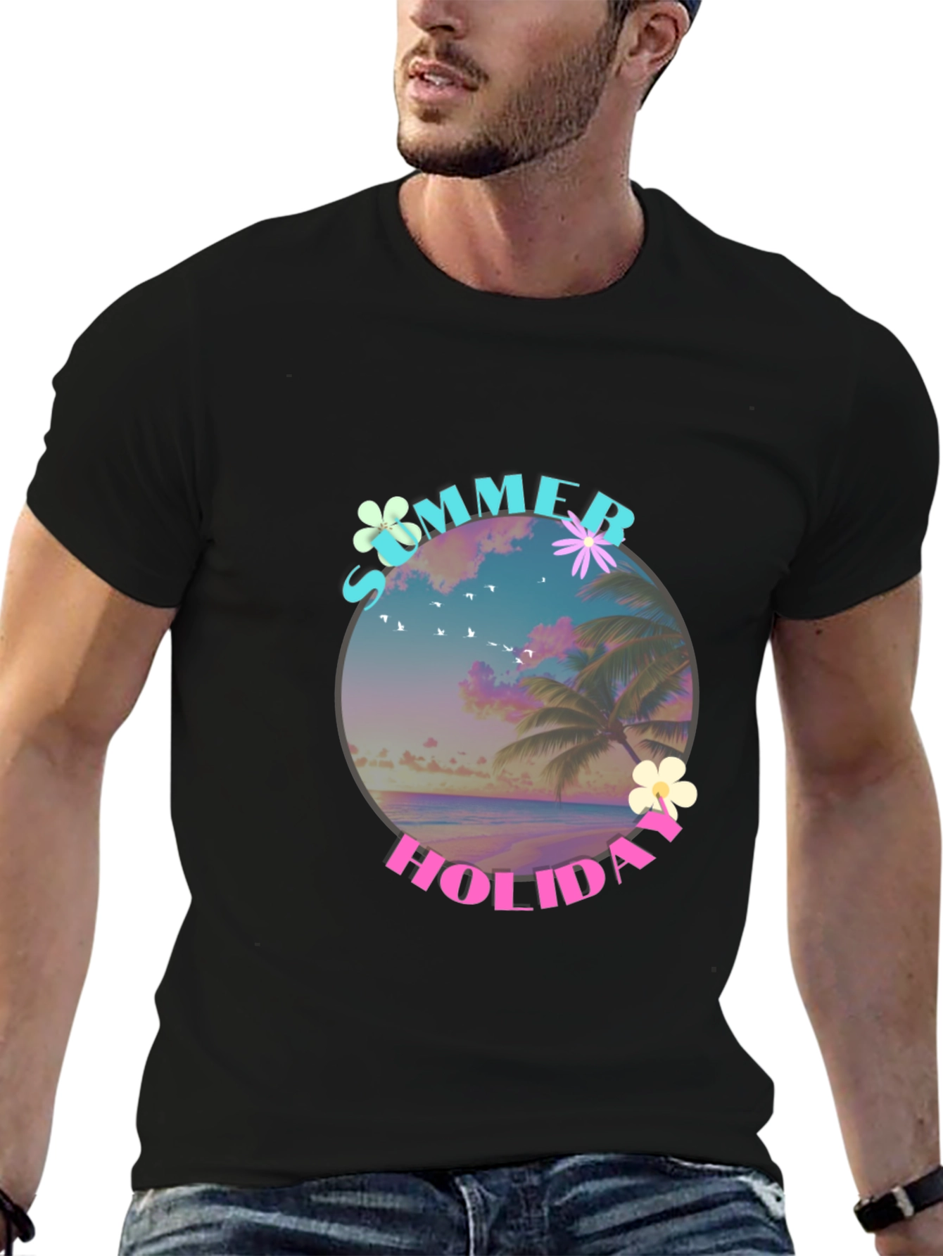 Summer Holiday Graphic Tee - Beach Vibes
