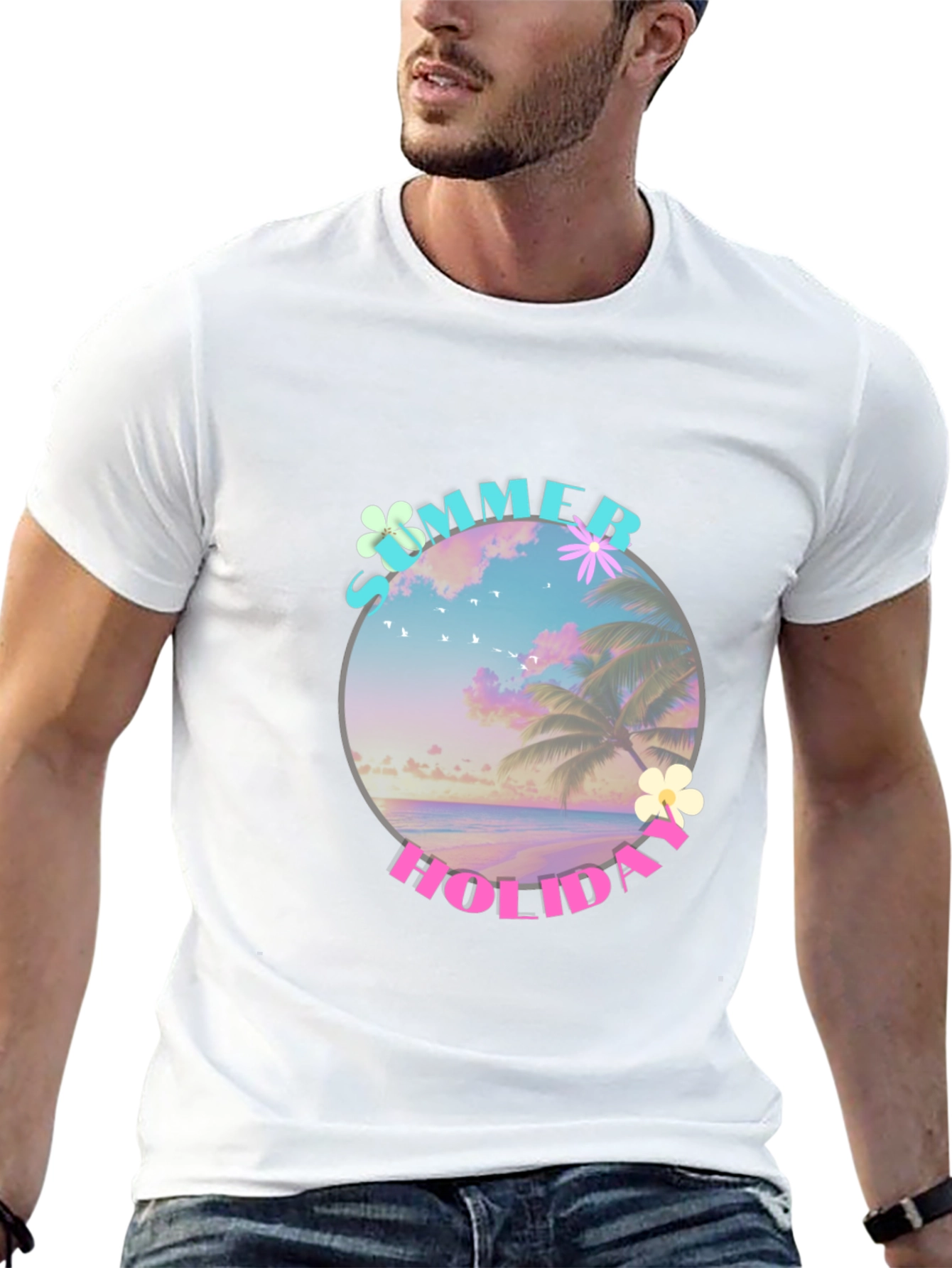 Summer Holiday Graphic Tee - Beach Vibes