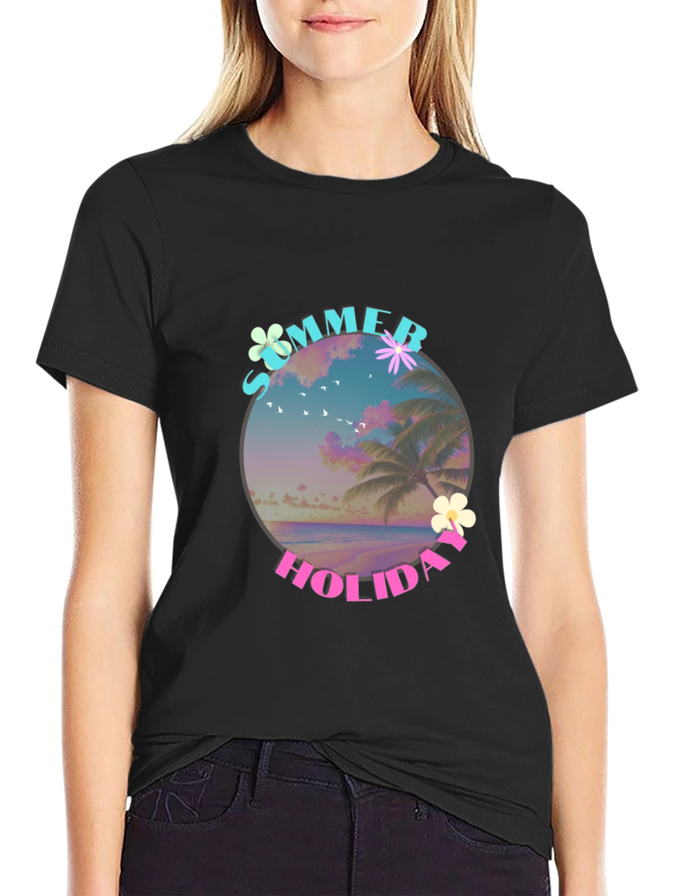 Summer Holiday Graphic Tee - Beach Vibes