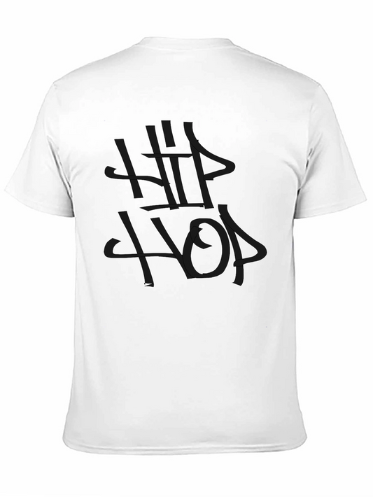 Black Hip Hop Graphic Tee - Mens Short Sleeve Shirt