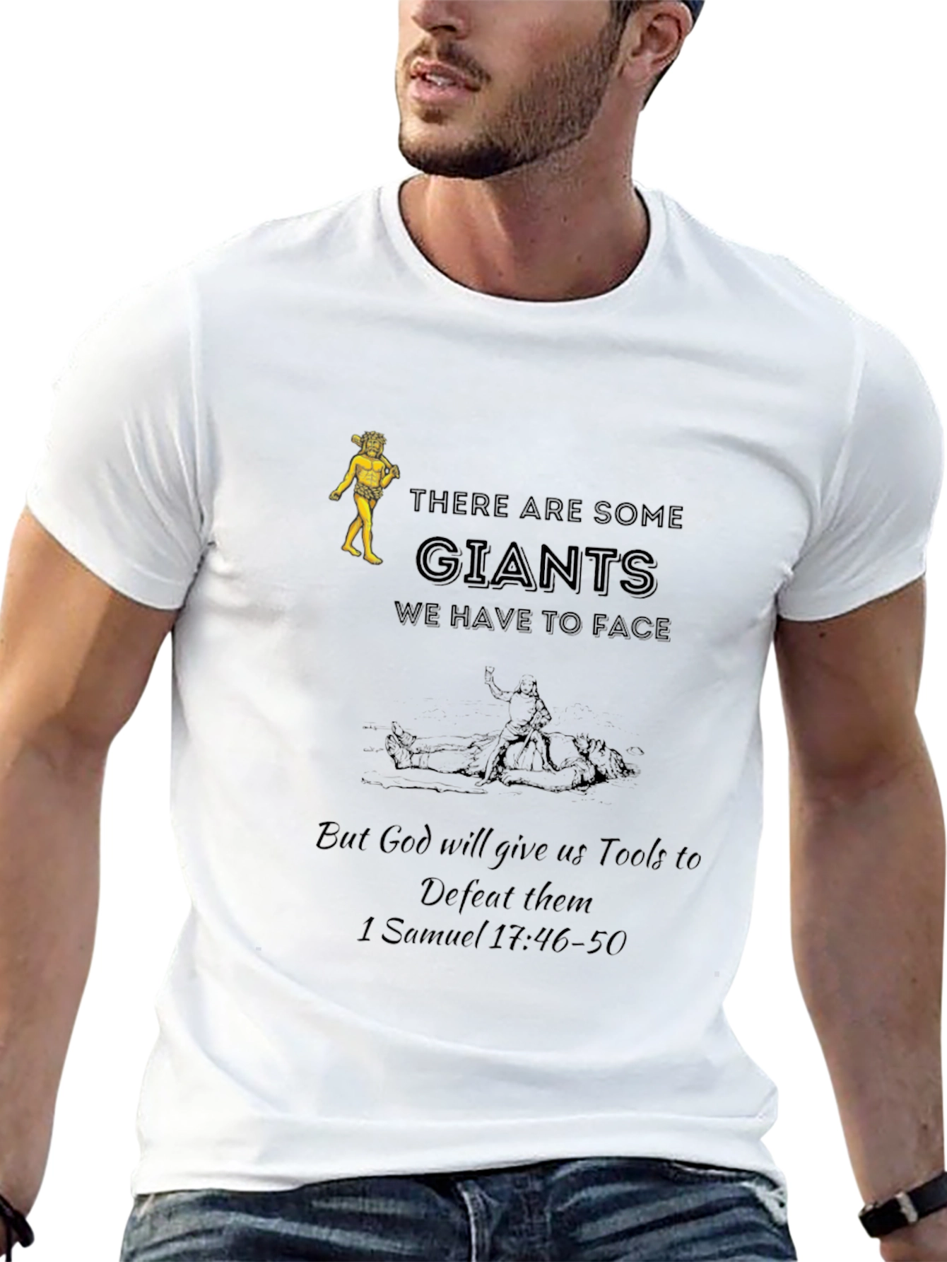 Giants We Face T-Shirt - Christian Apparel