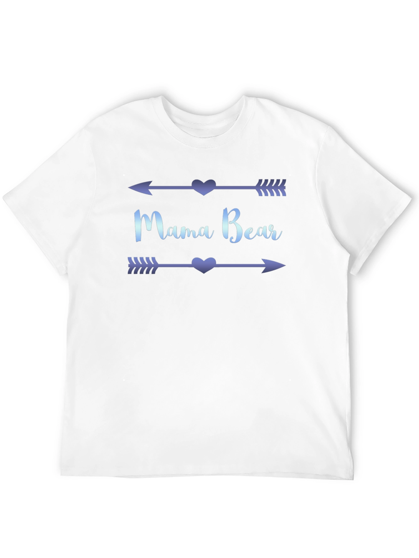Mama Bear Arrow Heart T-Shirt - Black