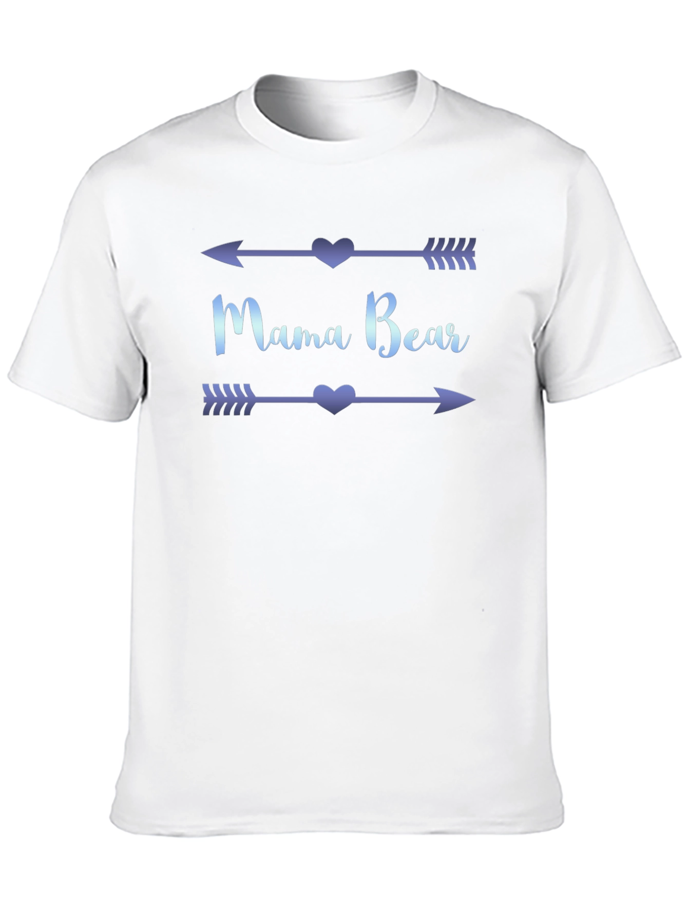 Mama Bear Arrow Heart T-Shirt - Black