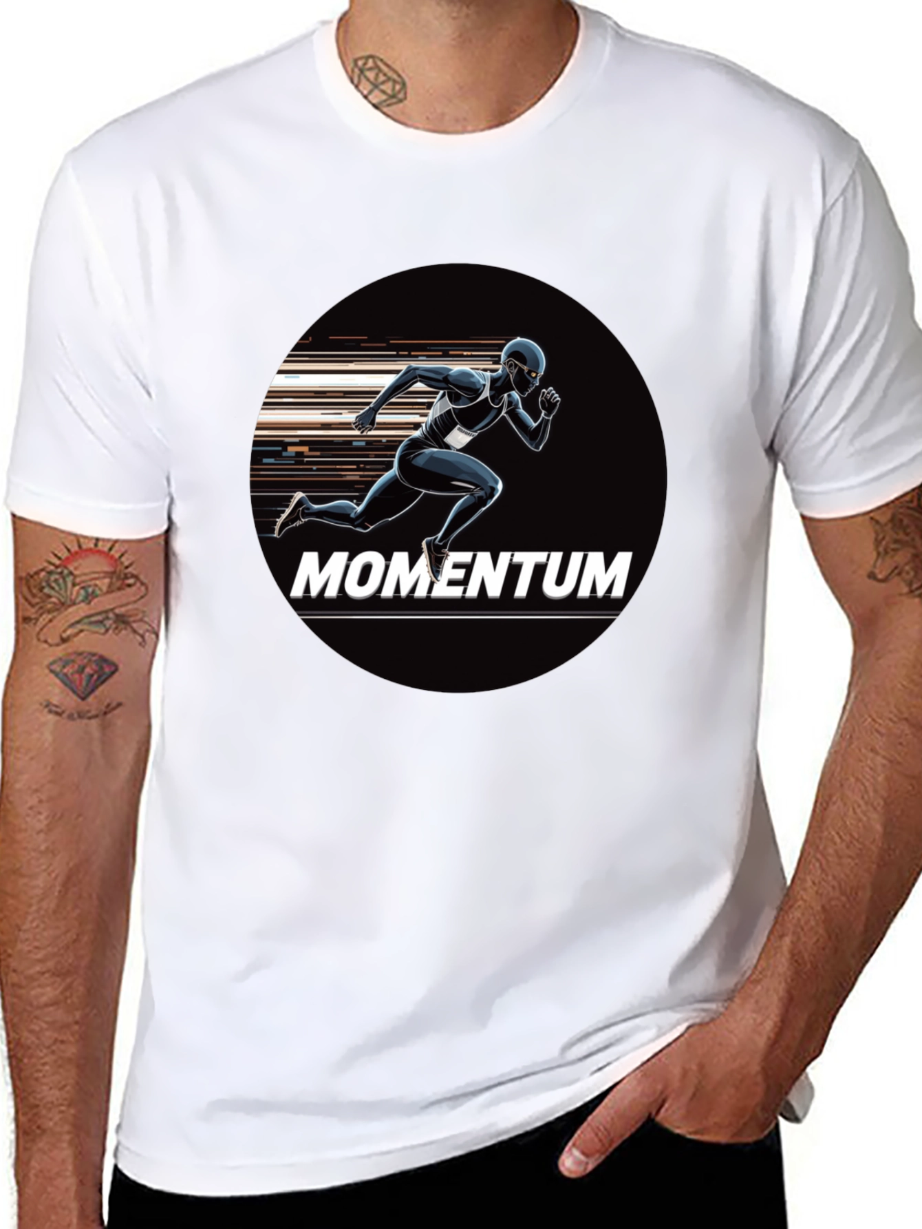 Momentum Graphic Tee - Stylish Athletic Design