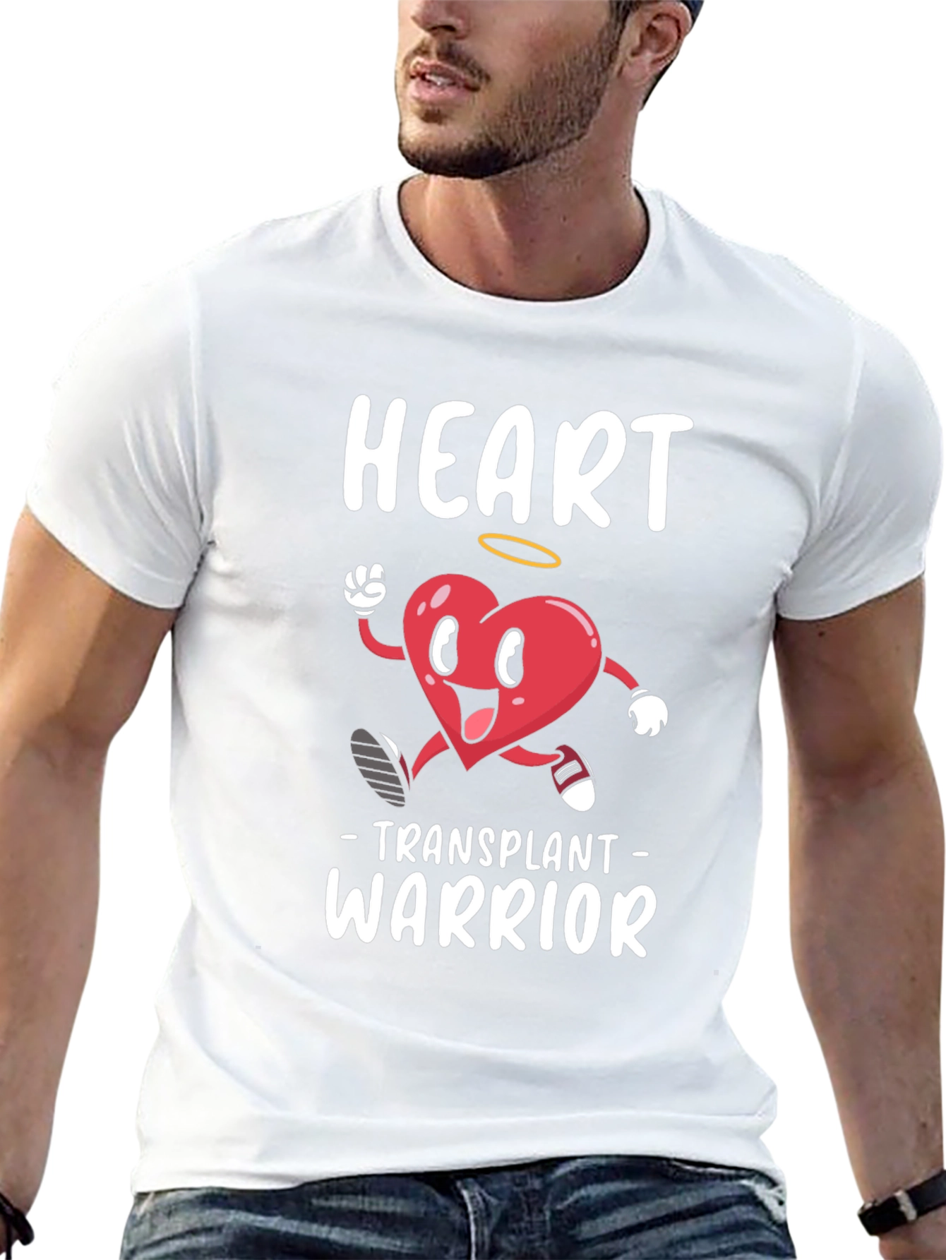Heart Transplant Warrior Graphic T-Shirt