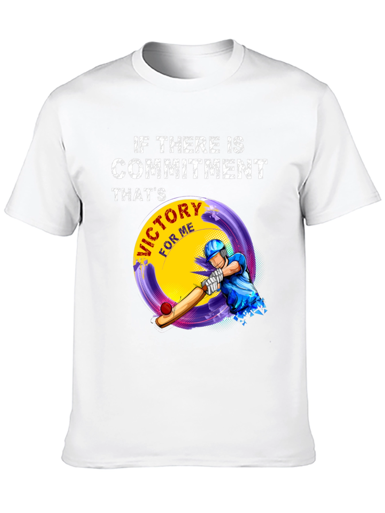 Commitment Victory Cricket T-Shirt