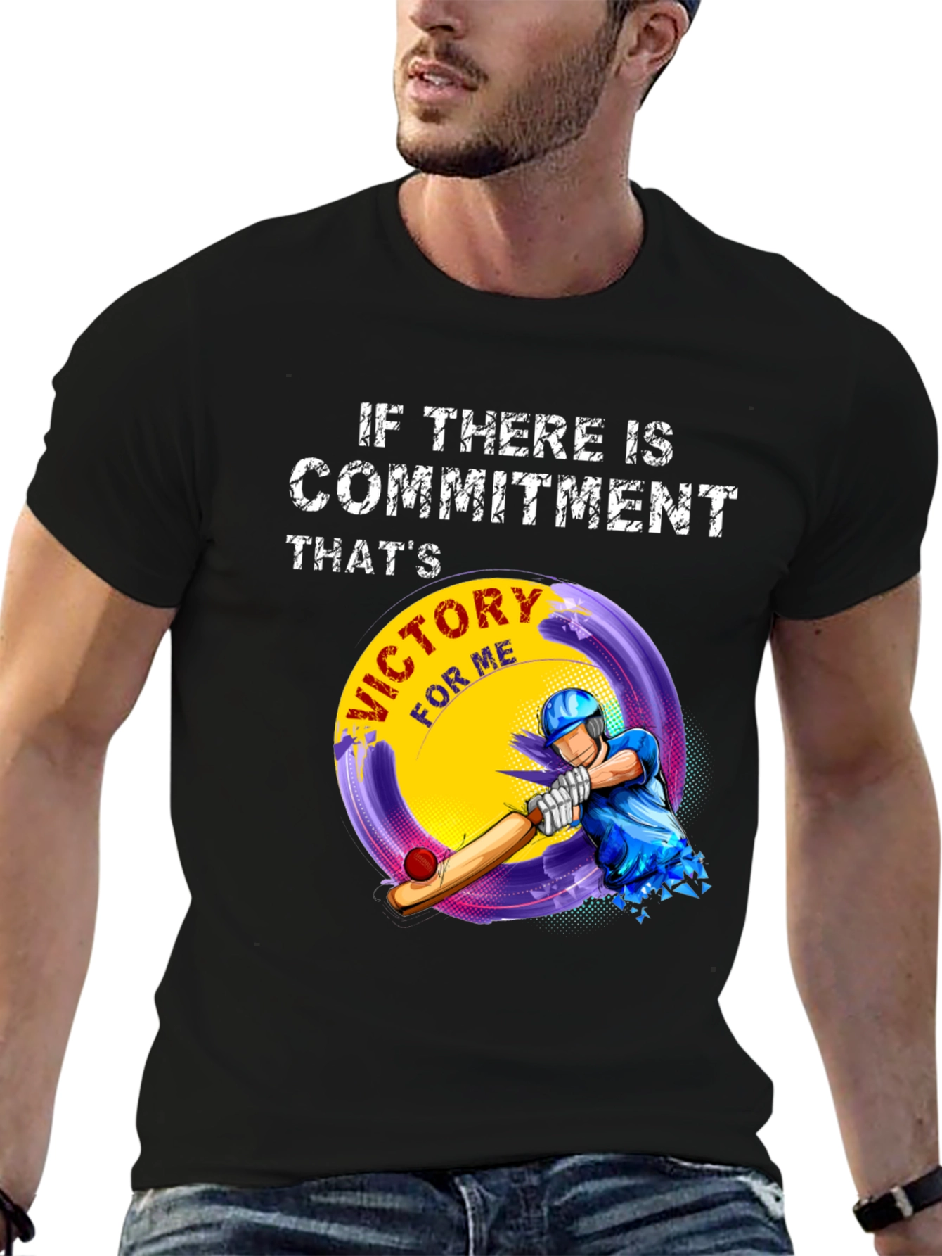 Commitment Victory Cricket T-Shirt