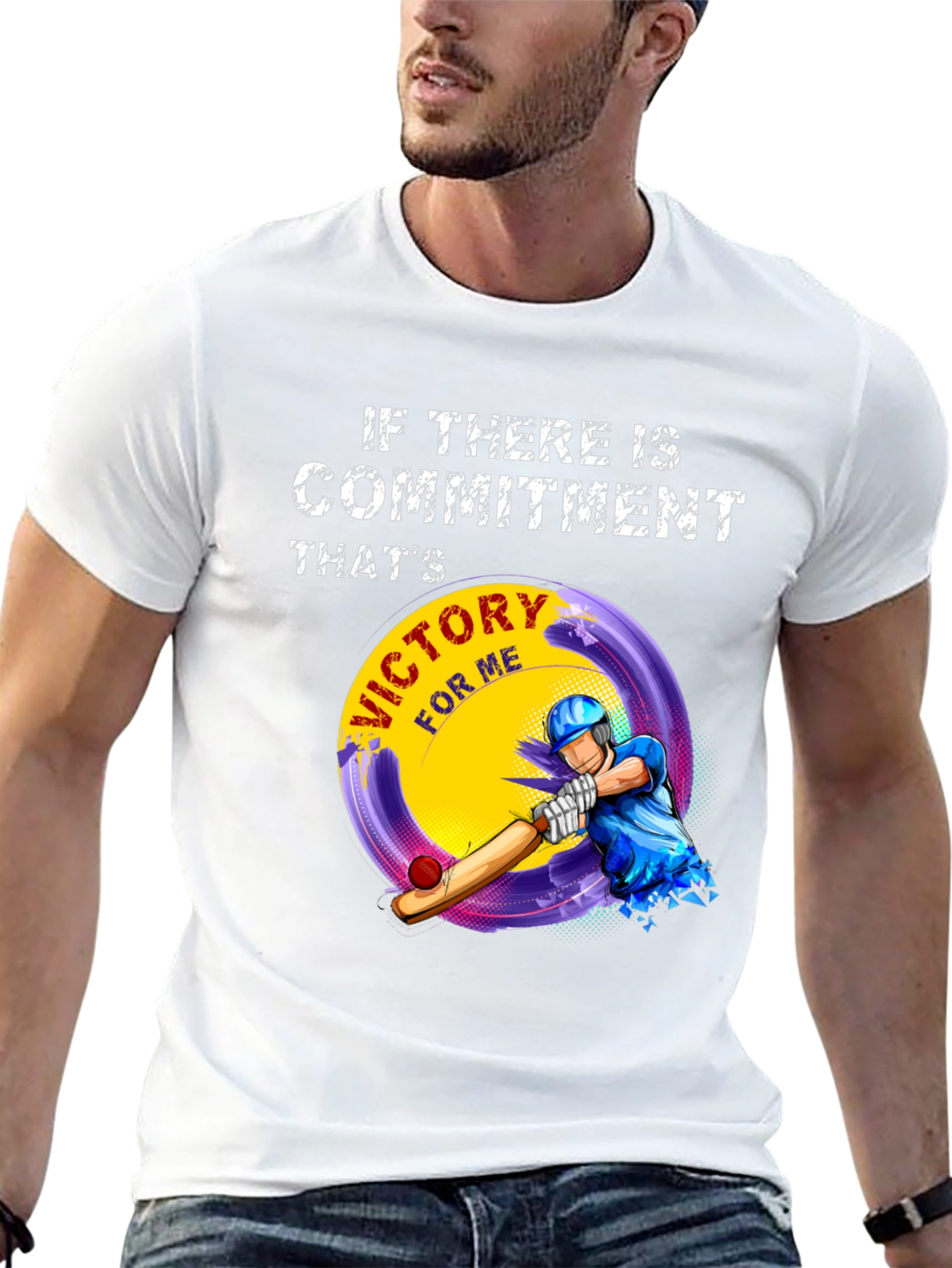 Commitment Victory Cricket T-Shirt