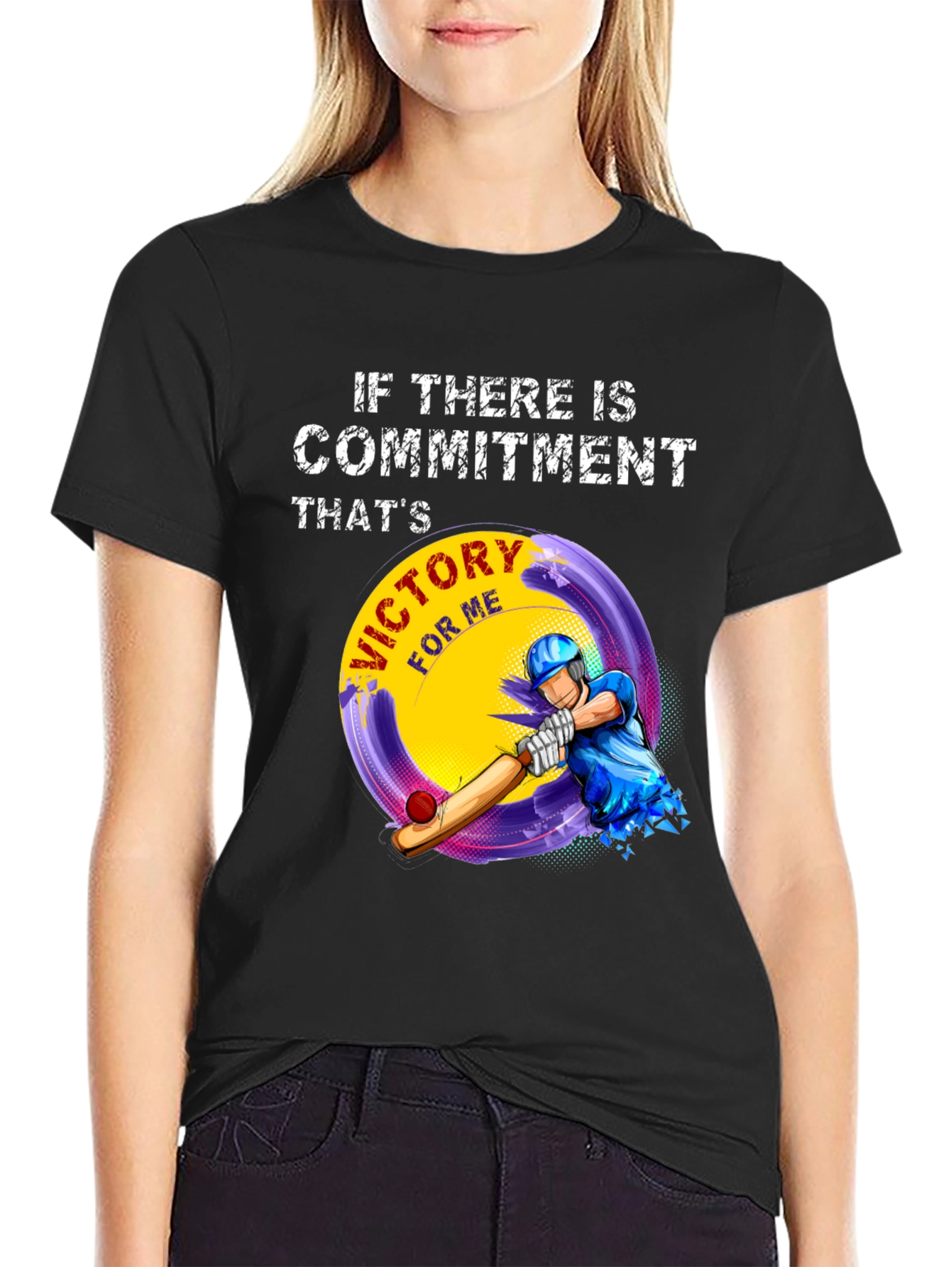 Commitment Victory Cricket T-Shirt