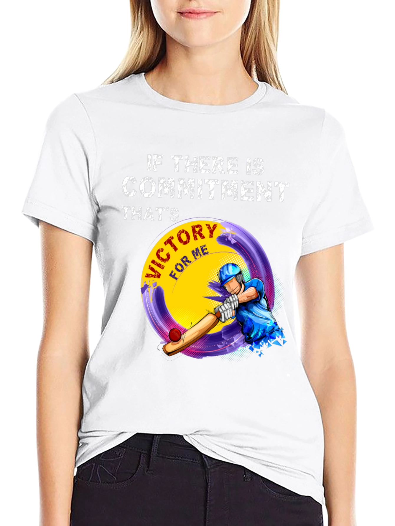Commitment Victory Cricket T-Shirt