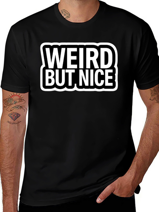 Weird But Nice Black Graphic Tee