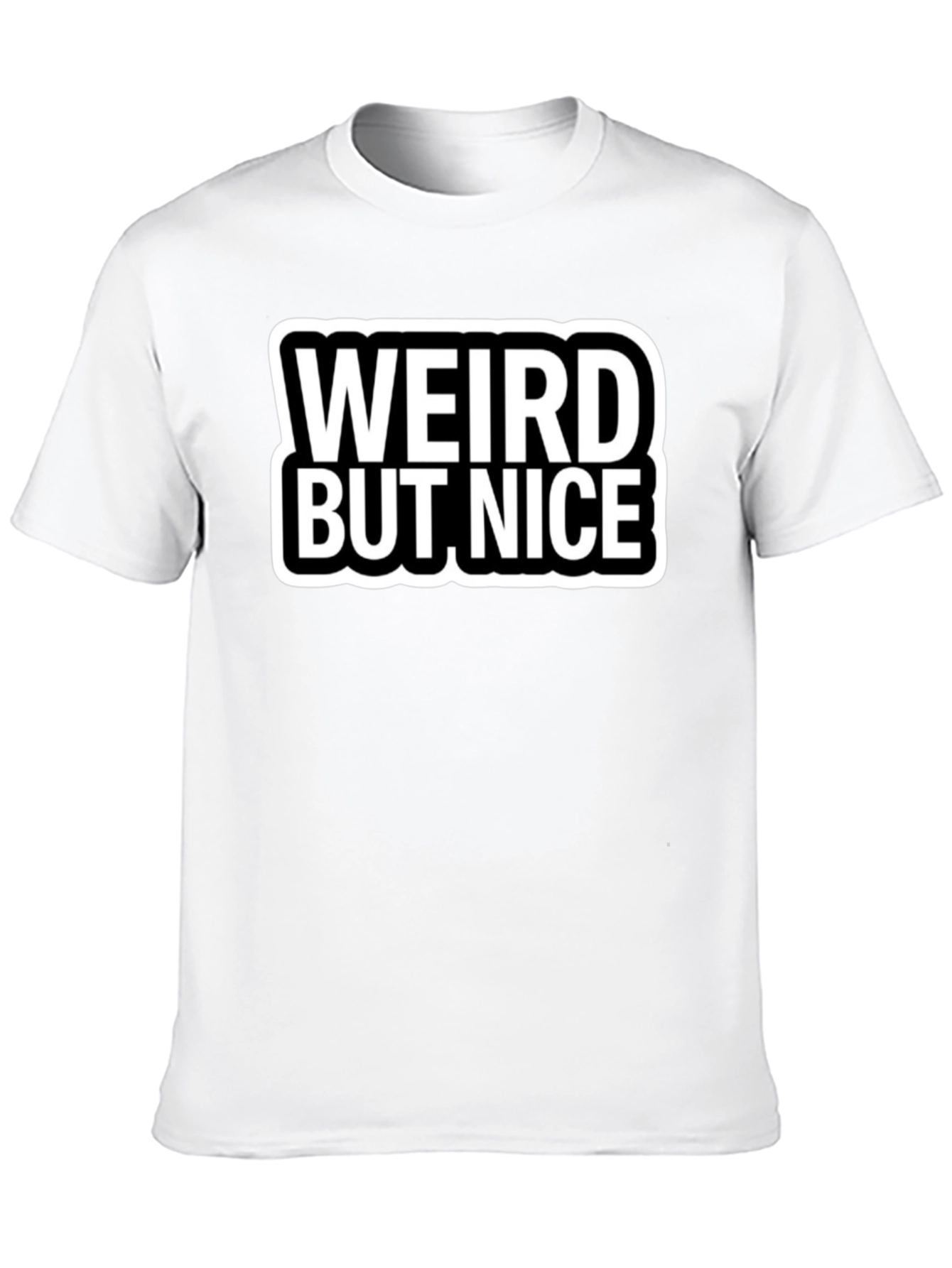 Weird But Nice Black Graphic Tee