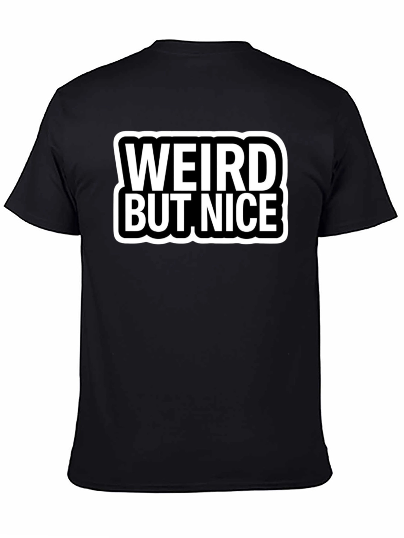 Weird But Nice Black Graphic Tee