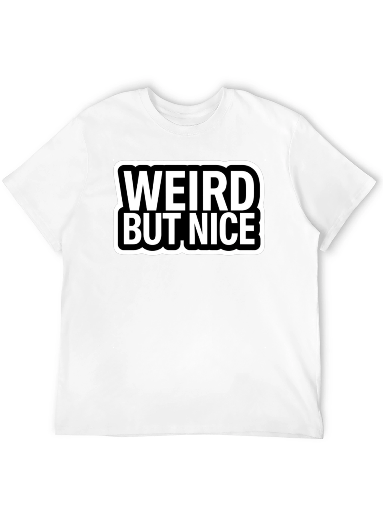 Weird But Nice Black Graphic Tee