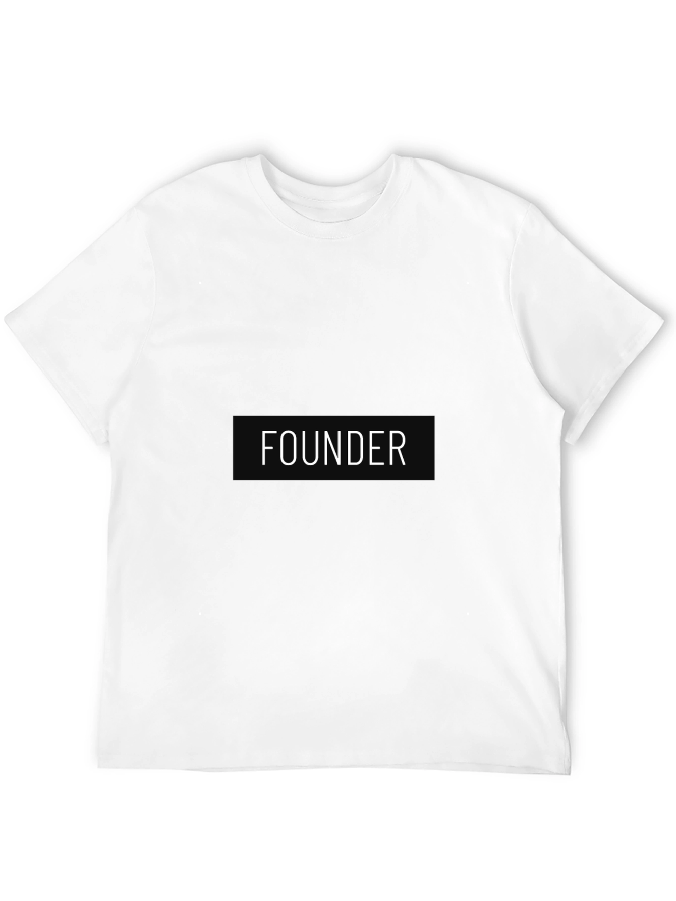Founder Black Cotton T-Shirt - Casual Wear